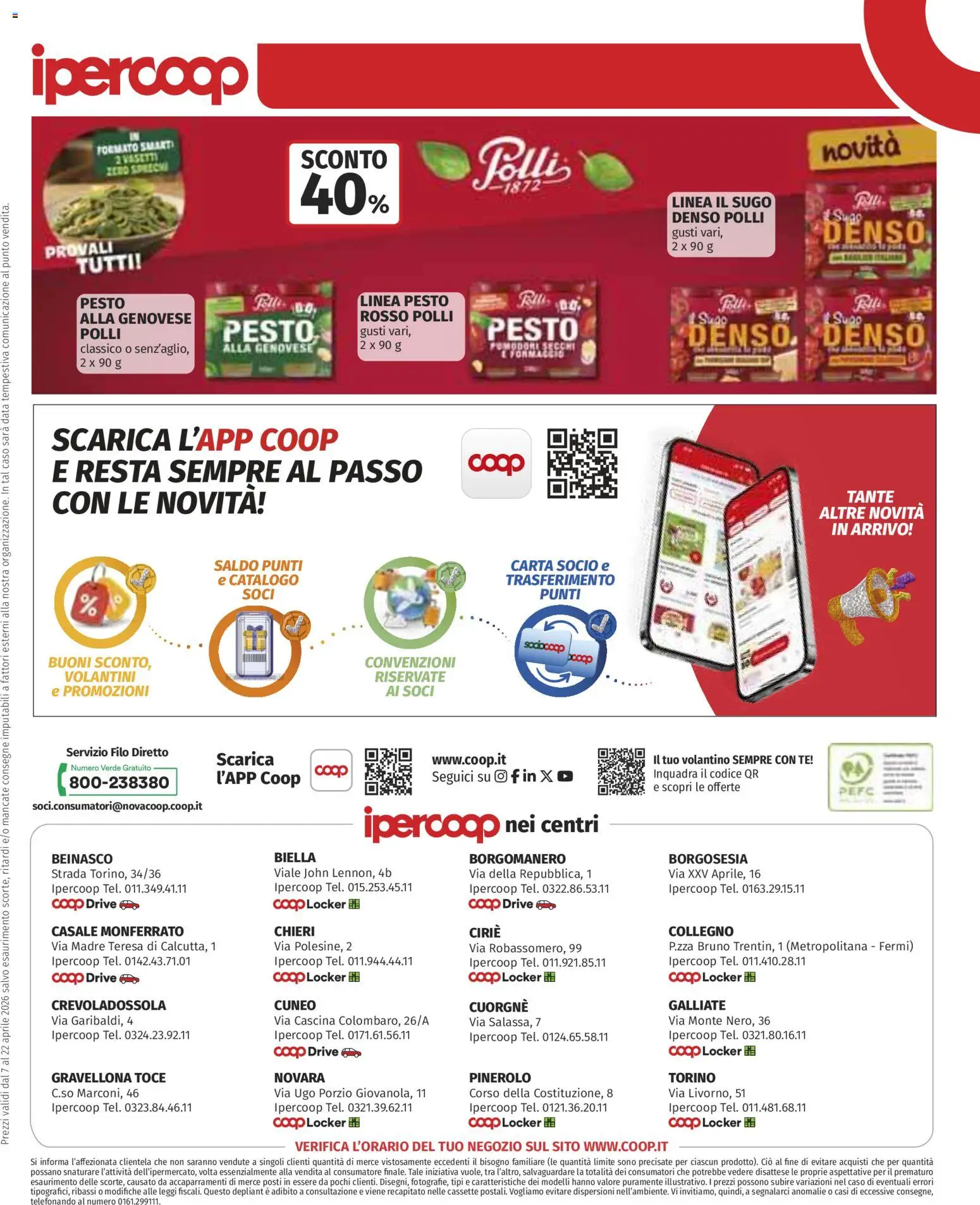 Volantino Ipercoop del 07.04.2026 | Pagina: 32 | Prodotti: Tè, Data, Pesto, Sugo