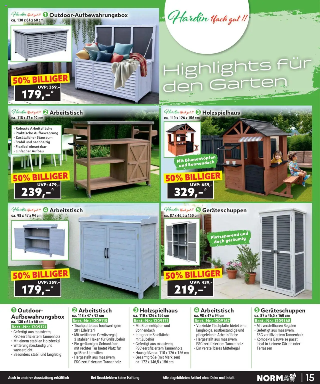 Norma - Bestellmagazin gültig ab 01.08.2025 | Seite: 15 | Produkte: Arbeitstisch