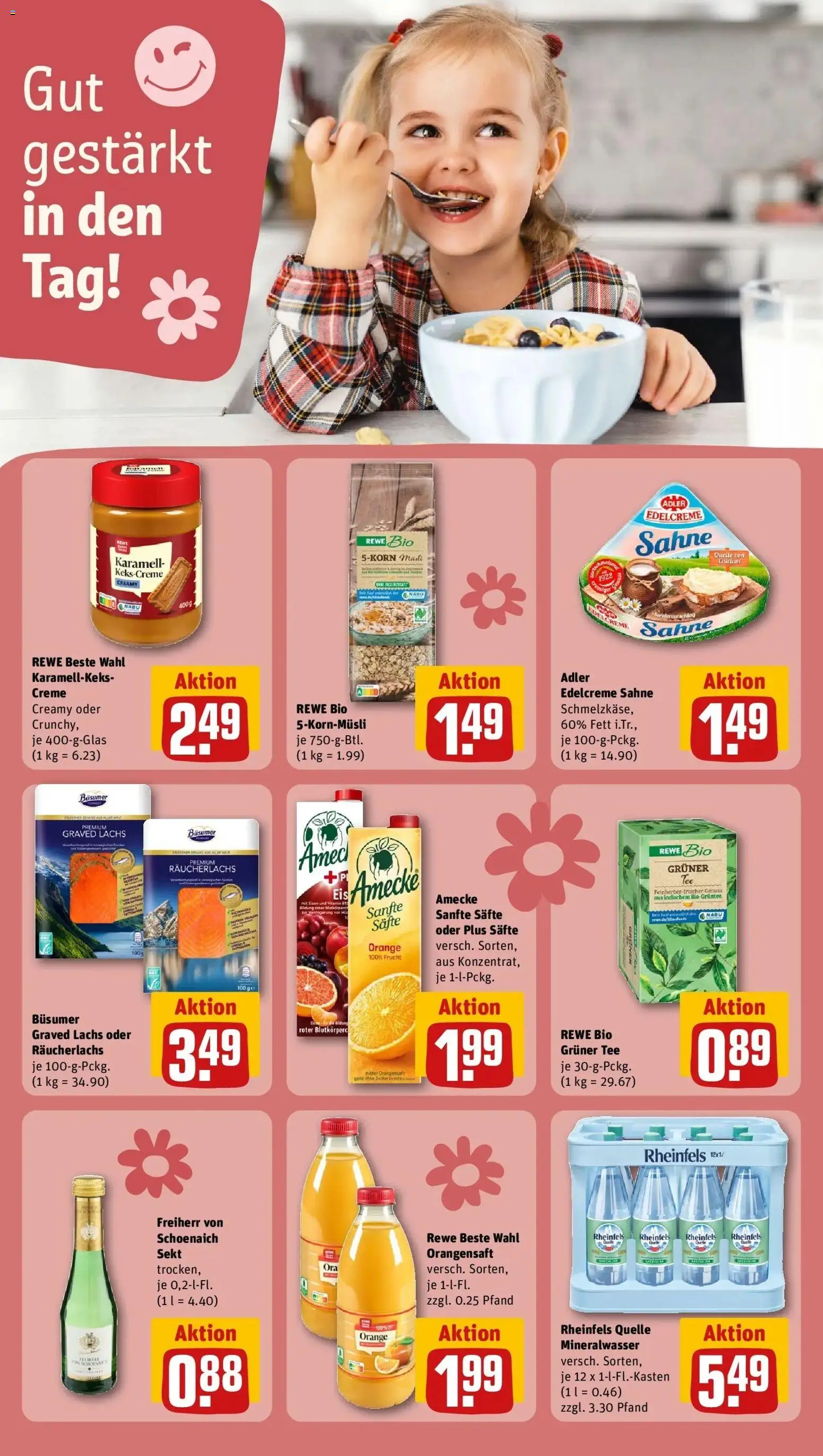 Rewe prospekt Hilden	 – gültig ab 16.02.2026 | Seite: 20 | Produkte: Sekt, Lachs, Räucherlachs, Rheinfels quelle