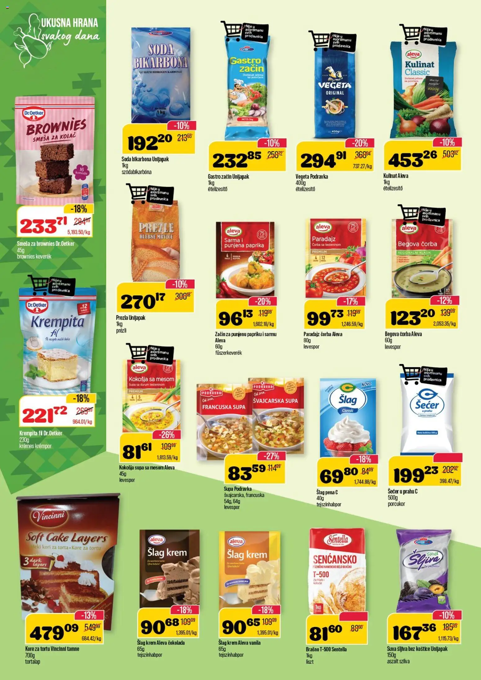 Senta Promet katalog - važi od 19.11.2025 | Strana: 8 | Proizvode: Kolač, Kore za tortu, Šljiva, Paradajz