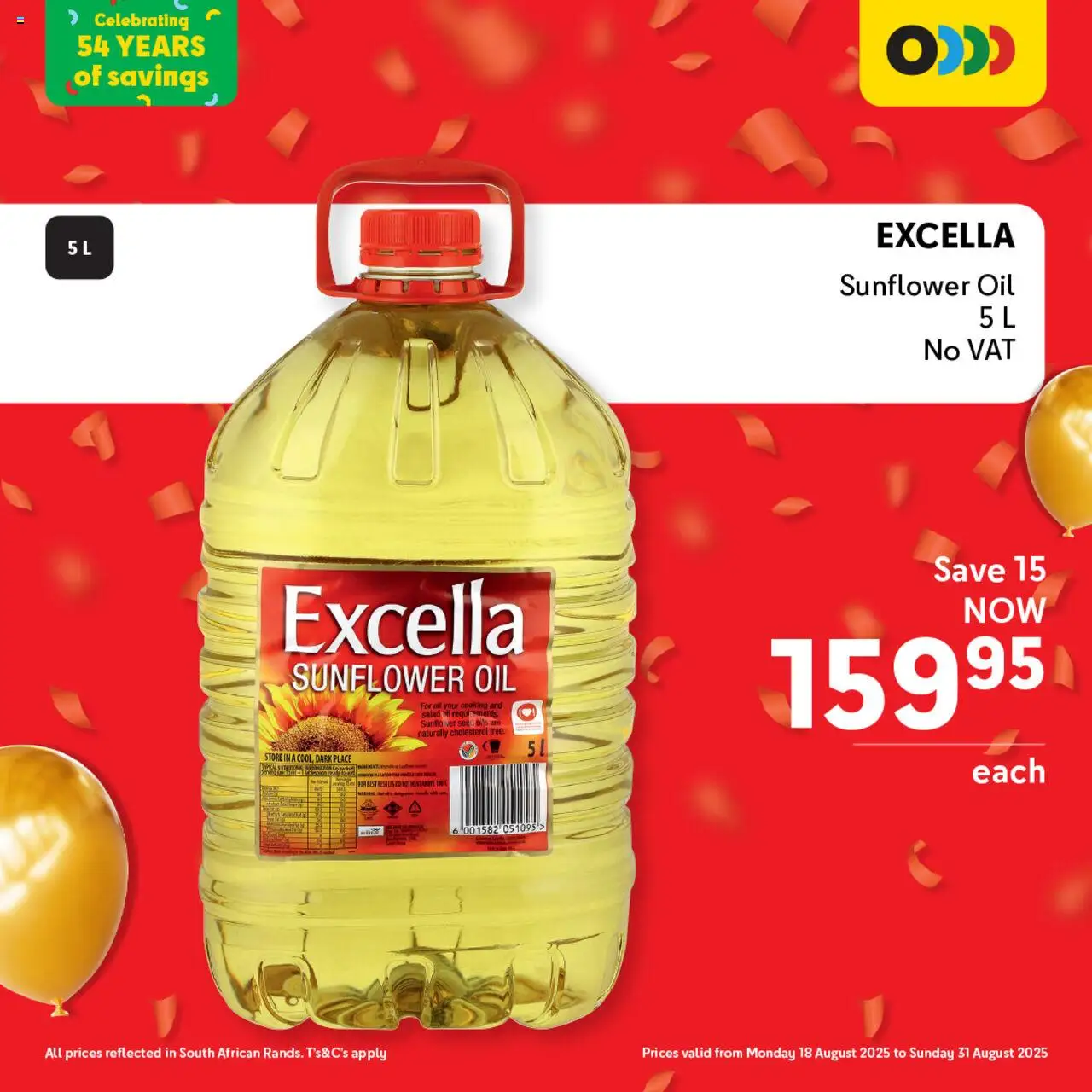 Makro Birthday Deals Pantry │ valid from 18.08.2025 | Page: 5 | Products: Oil, Salad