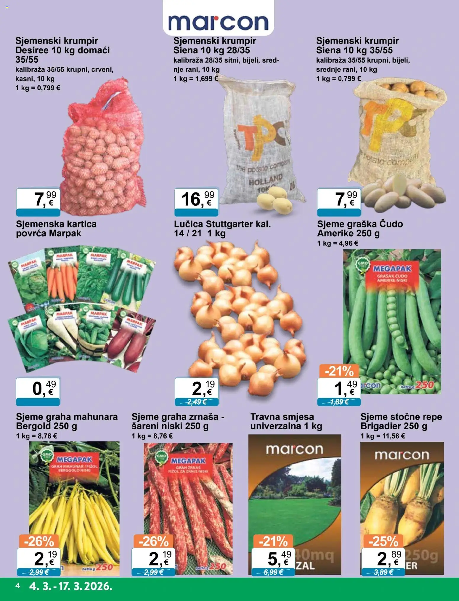 KTC katalog | vrijedi od 04.03.2026 | Stranica: 4 | Proizvodi: Grah, Krumpir, Grašak