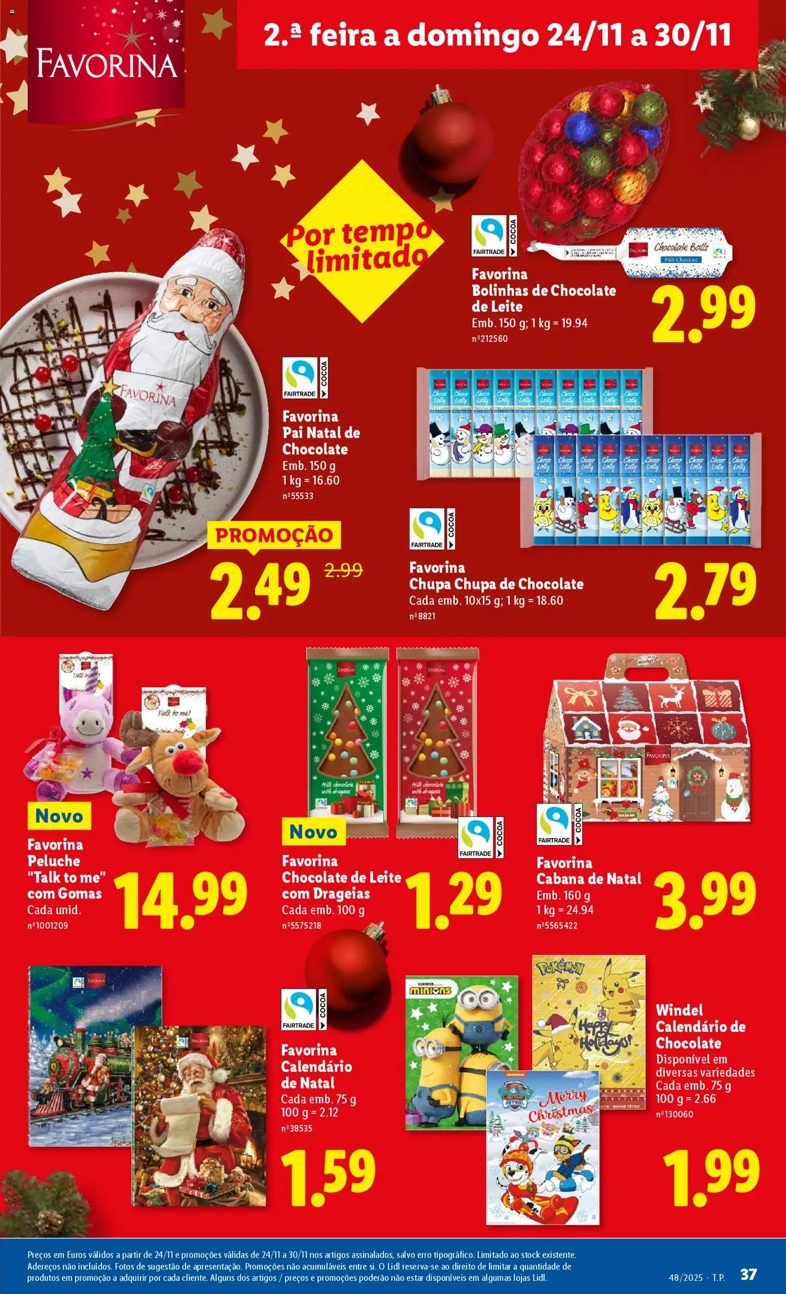 Lidl Black Friday │ válido de 24.11.2025 | Página: 37 | Produtos: Leite, Chocolate, Gomas