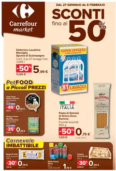 Anteprima del volantino Carrefour Market - Segrate catalogo valido a partire dal 27.01.2026