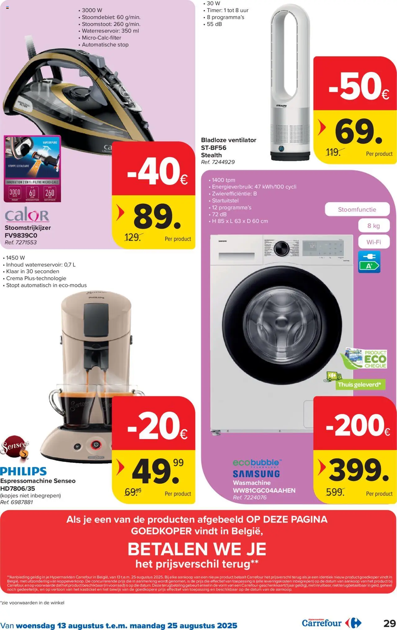  | Pagina: 29 | Producten: Wasmachine, Ventilator