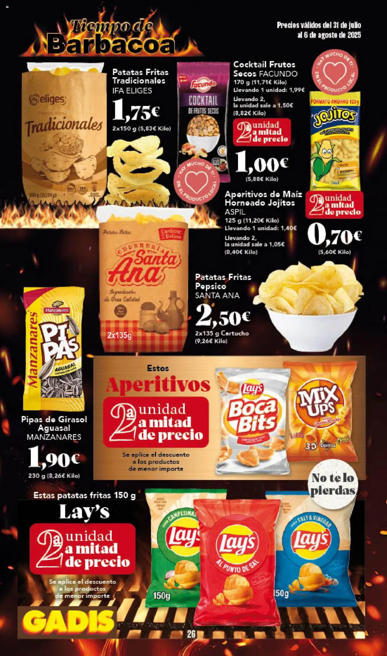 Gadis folleto │ válido desde el 31.07.2025 | Página: 26 | Productos: Παραθυρόφυλλο, Frutos secos, Barbacoa