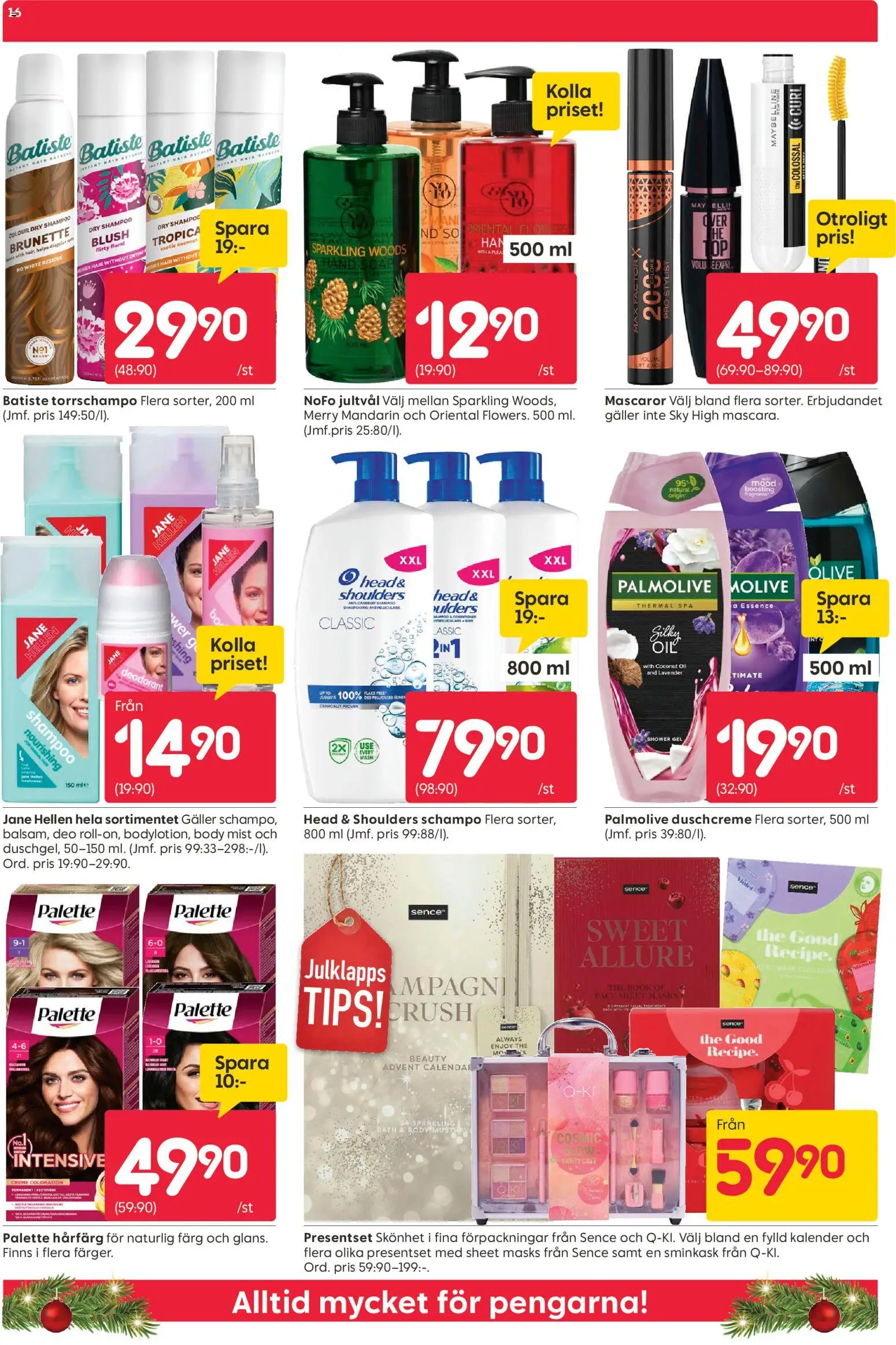Rusta reklamblad aktuell från 17.11.2025 | Sida: 16 | Produkter: Schampo, Hårfärg, Deodorant, Galler