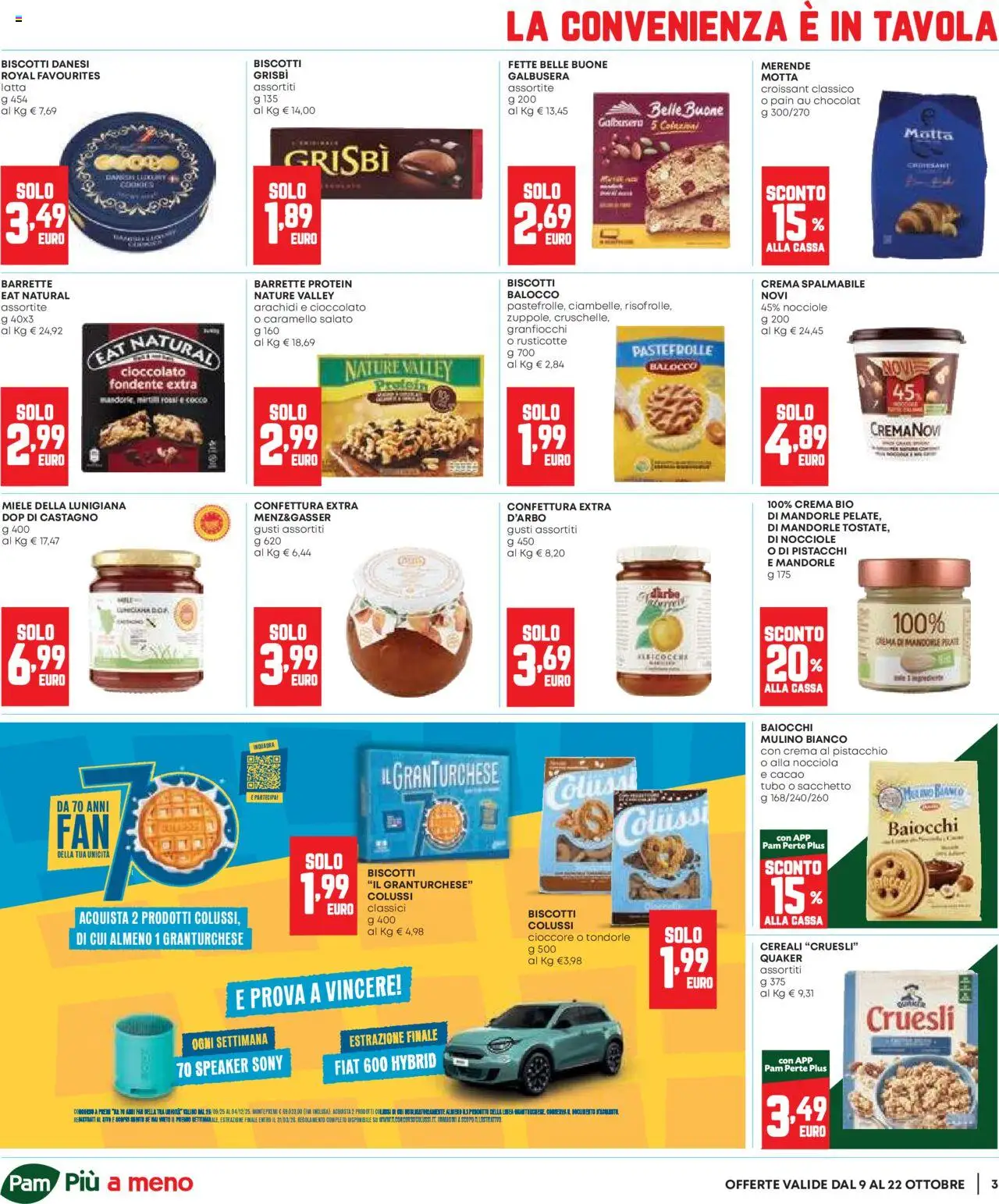 Volantino Panorama del 09.10.2025 | Pagina: 3 | Prodotti: Crema, Mandorle, Croissant, Arachidi