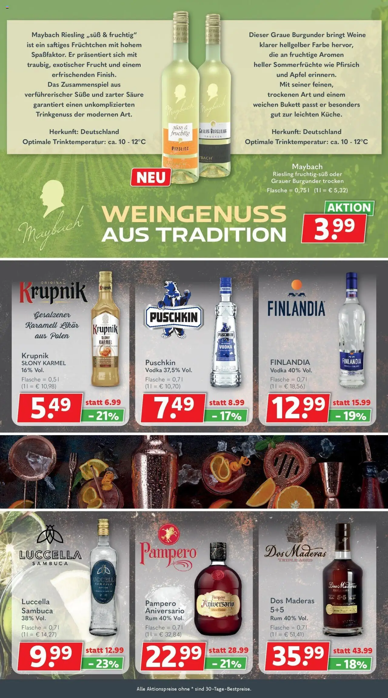 Getränkeland - Getränkeland: Getränkeangebote – gültig ab 28.09.2025 | Seite: 7 | Produkte: Likör, Rum, Äpfel, Pfirsich