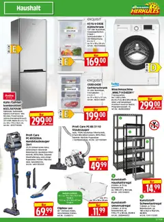 HERKULES - Bau & Garten – gültig ab 08.09.2025 | Seite: 9 | Produkte: Gefrierschrank, Staubsauger, Kühlschrank, Schwerlastregal
