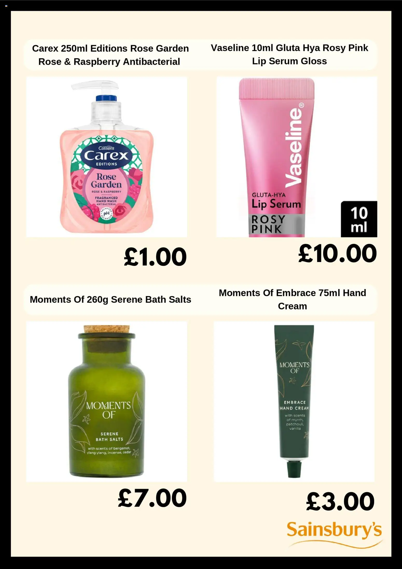 {H1} | Page: 4 | Products: Hand cream, Cream, Raspberry, Vanilla