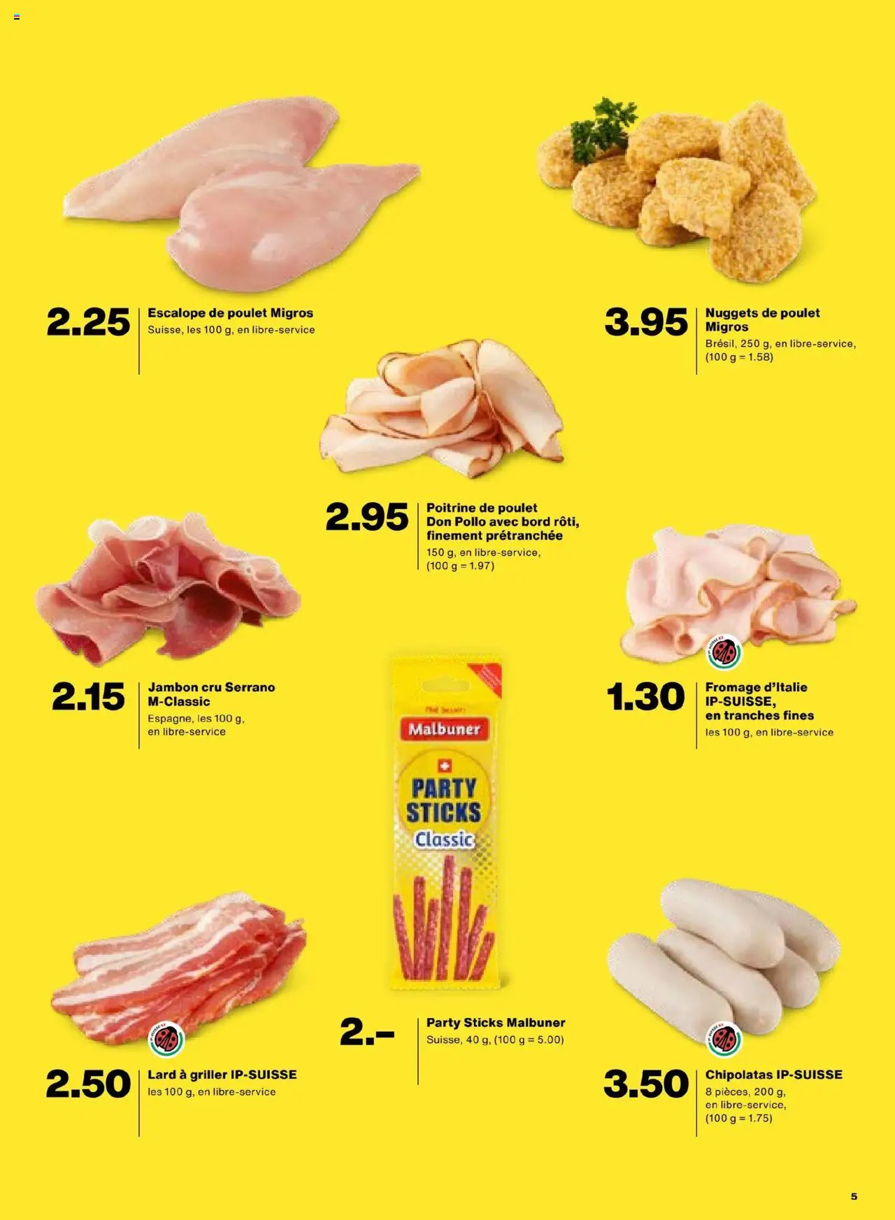 Migros Aktionen FR – gültig ab 07.10.2025 | Seite: 5 | Produkte: Salami, Griller