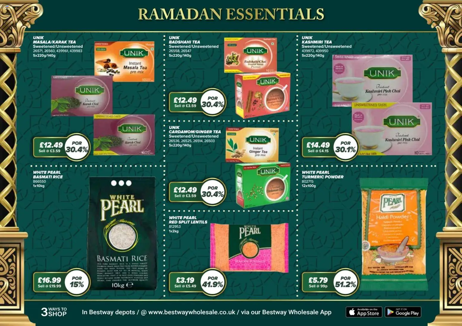 {H1} | Page: 7 | Products: Powder, Rice, Tea, Keksajt