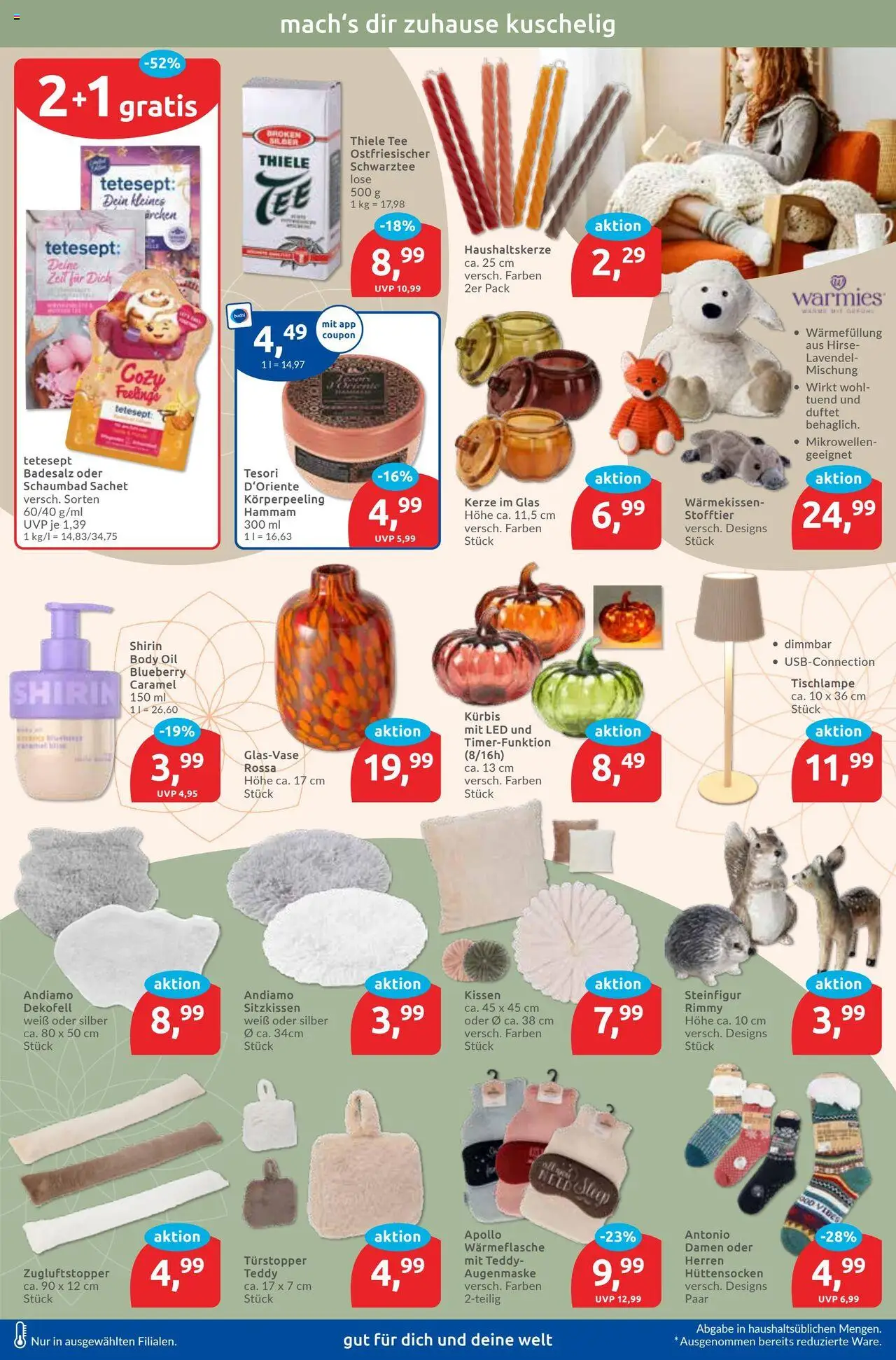 Budni Prospekt 	 – gültig ab 06.10.2025 | Seite: 7 | Produkte: Kissen, Kürbis, Tee, Augenmaske