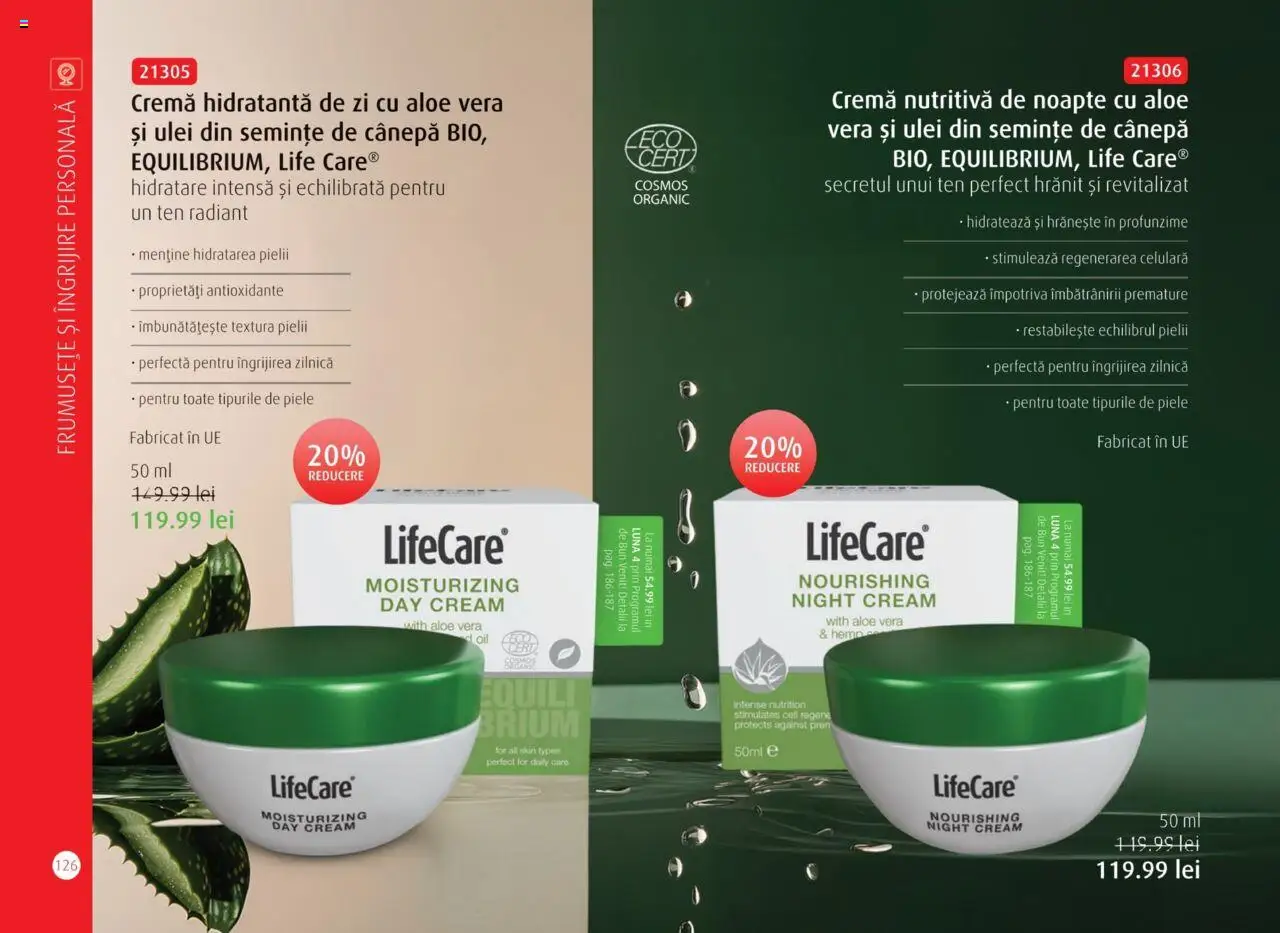Life Care catalog - Aprilie/Octombrie – valabil de la 01.04.2025 | Pagină: 128 | Produse: Aloe vera, Arapsaçı, Semințe, Ulei
