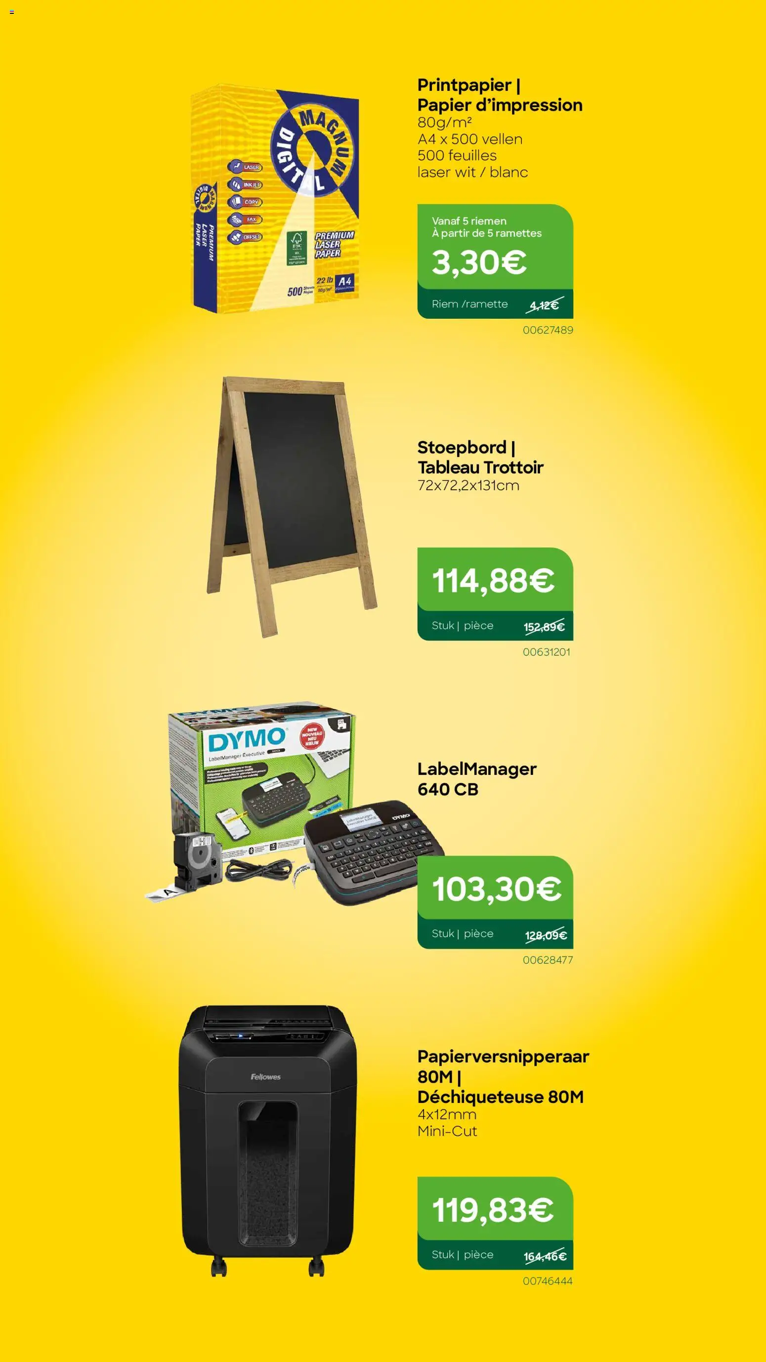 {H1} | Pagina: 23 | Producten: Riem, Papier