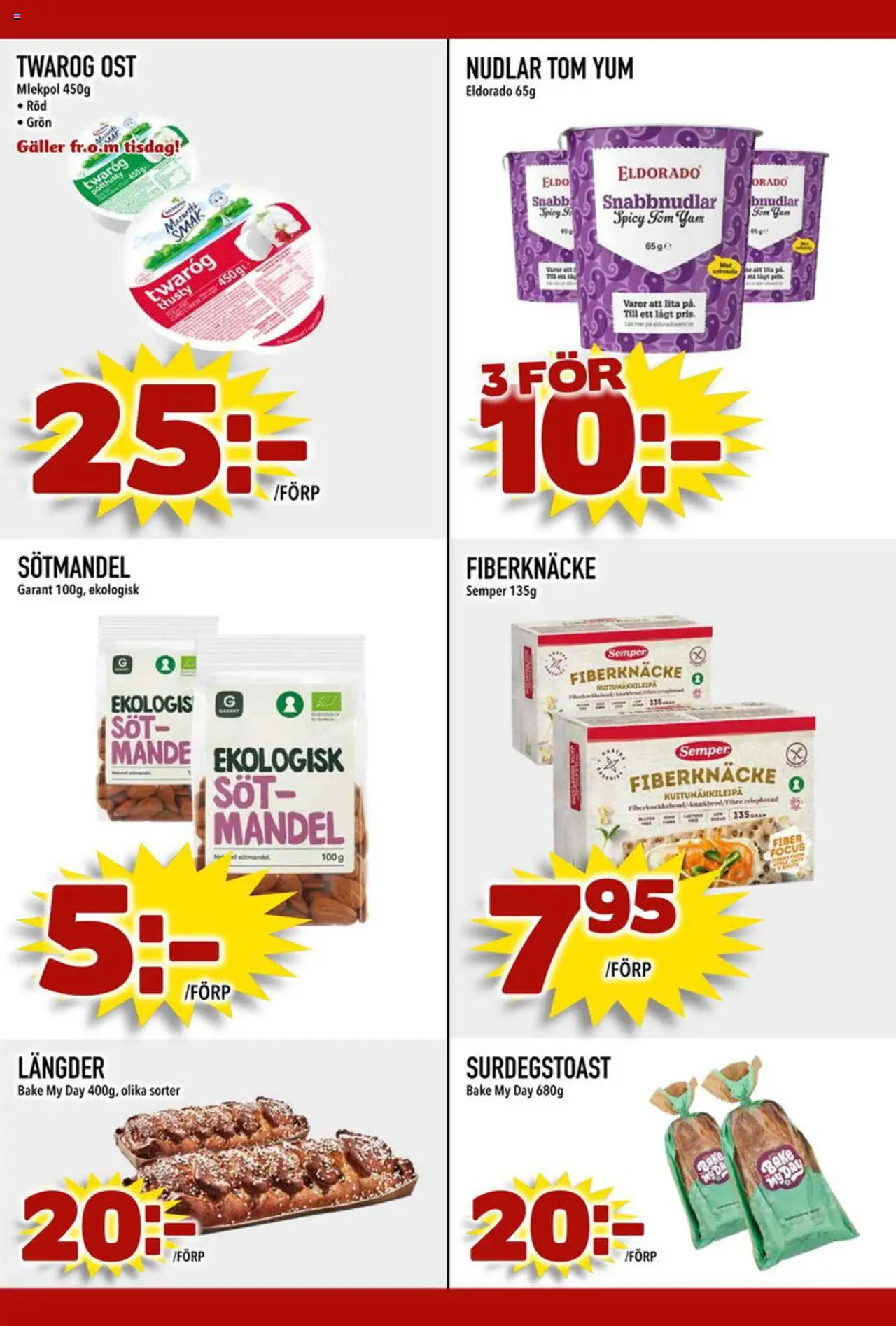 Din Mat reklamblad aktuell från 04.08.2025 | Sida: 3 | Produkter: Galler, Ost