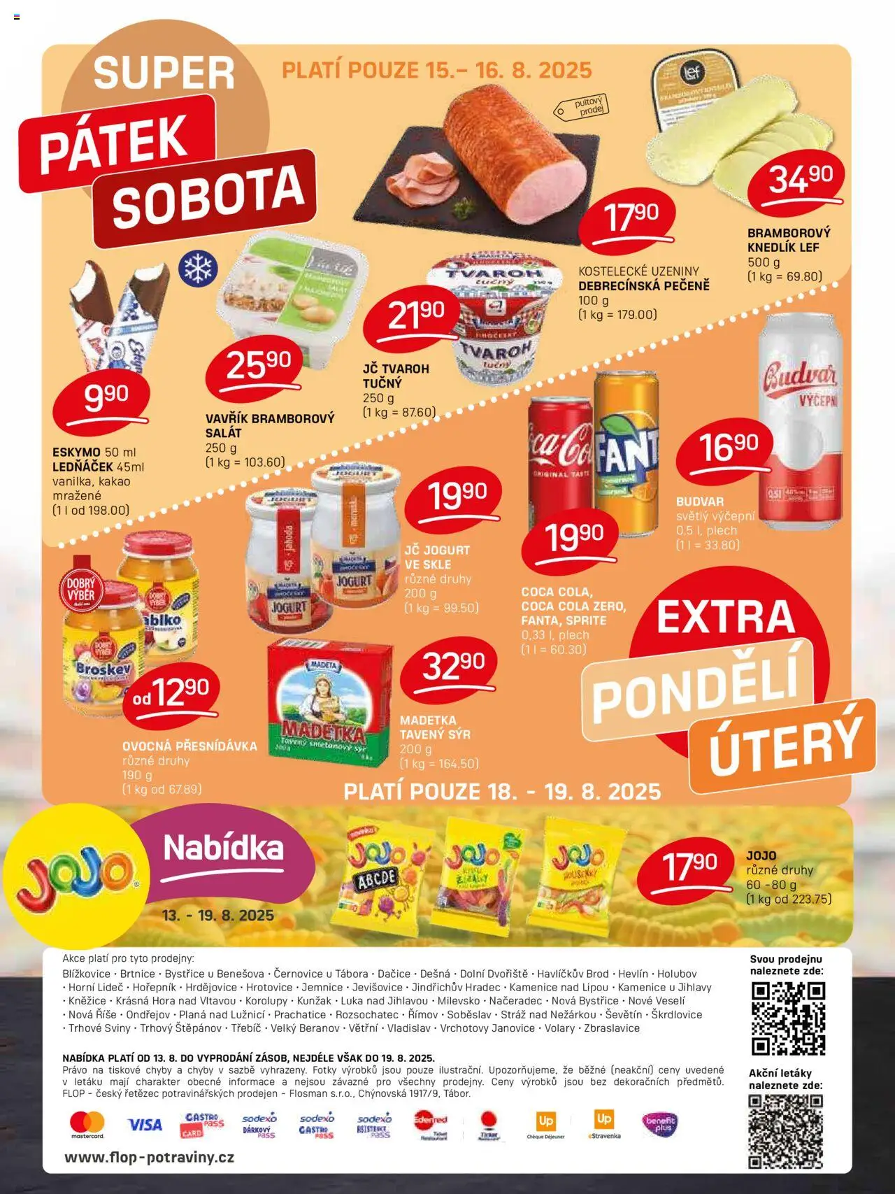 Flop leták od 13.08.2025 | Strana: 16 | Produkty: Budvar, Sýr, Tvaroh, Kakao