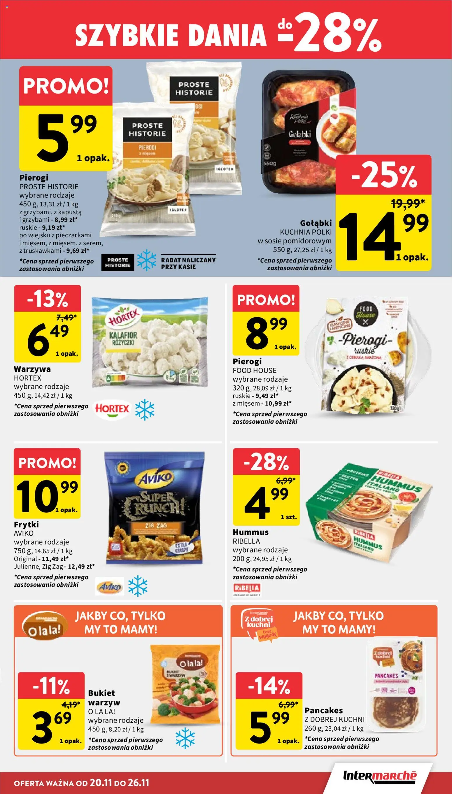 Intermarche Gazetka od 20.11.2025 | Strona: 25 | Produkty: Kalafior, Hummus, Pancakes, Warzywa