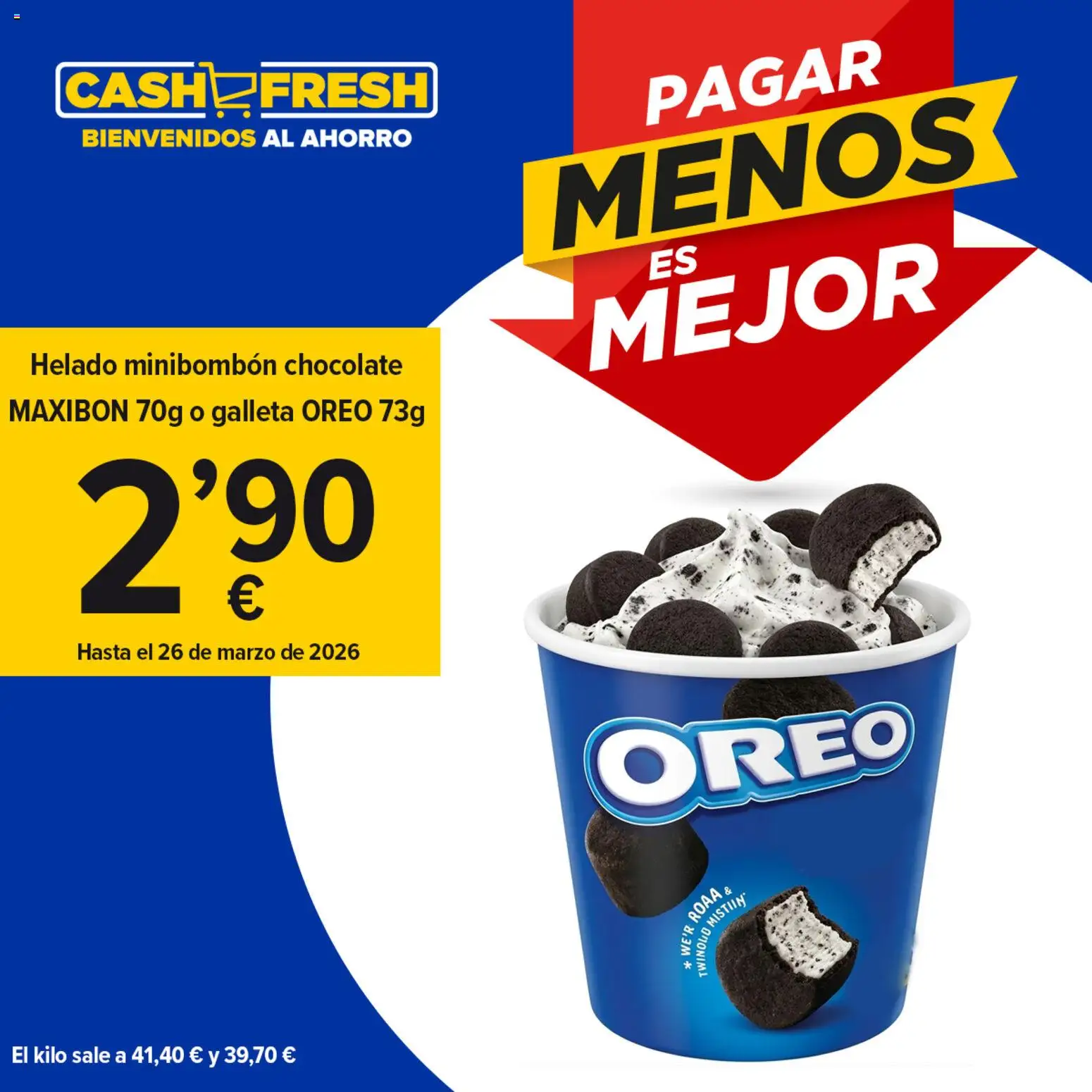 Cash Fresh folleto │ válido desde el 06.03.2026 | Página: 1 | Productos: Chocolate, Helado
