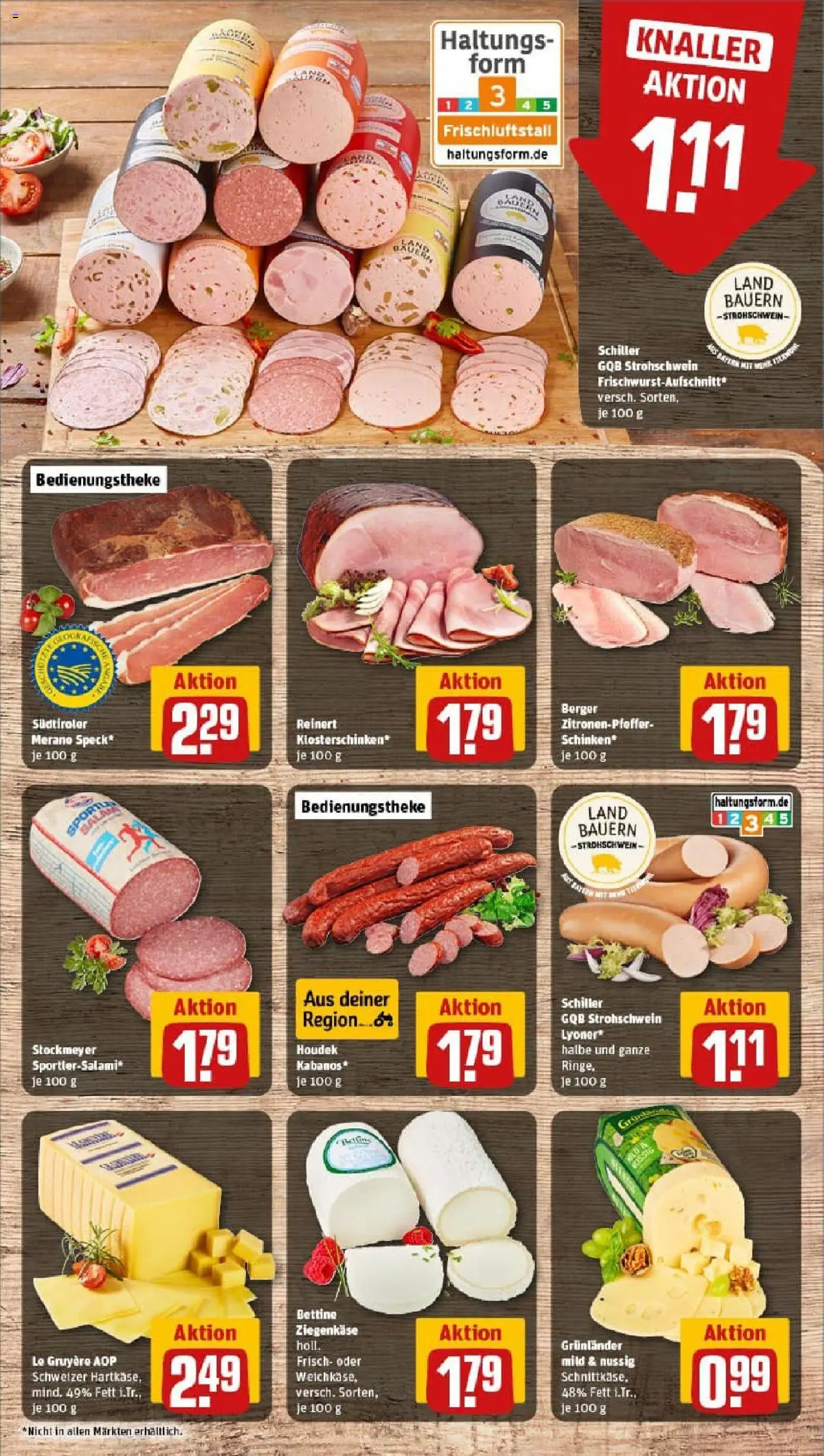 Rewe prospekt Nordheim V.d. Rhön	 - gültig ab dem 11.08.2025 | Seite: 9 | Produkte: Ziegenkäse, Grunlander, Salami