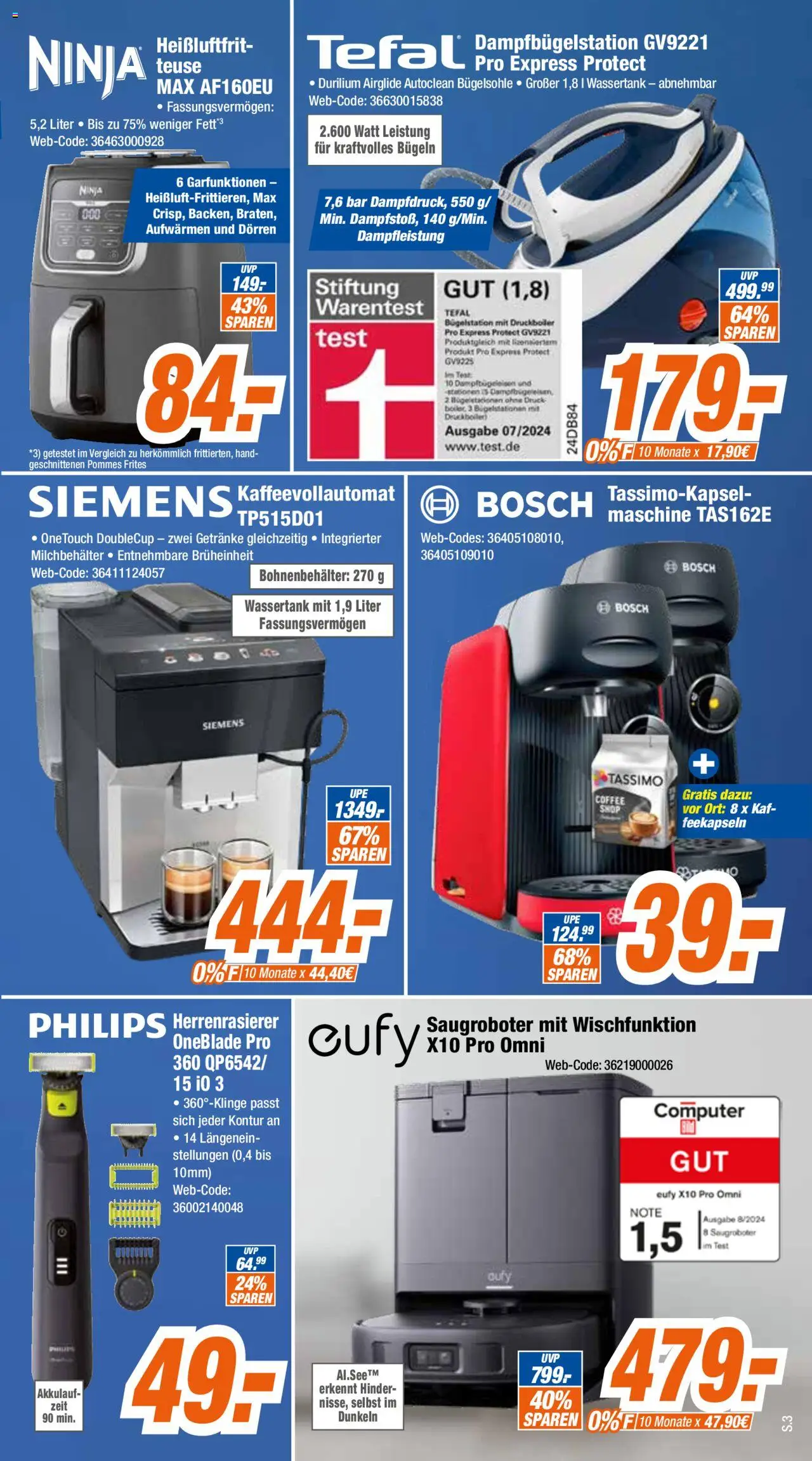 Expert - Grosse Neueröffnung in Kaiserslautern – gültig ab 01.10.2025 | Seite: 3 | Produkte: Philips, Pommes, Pommes frites, Computer