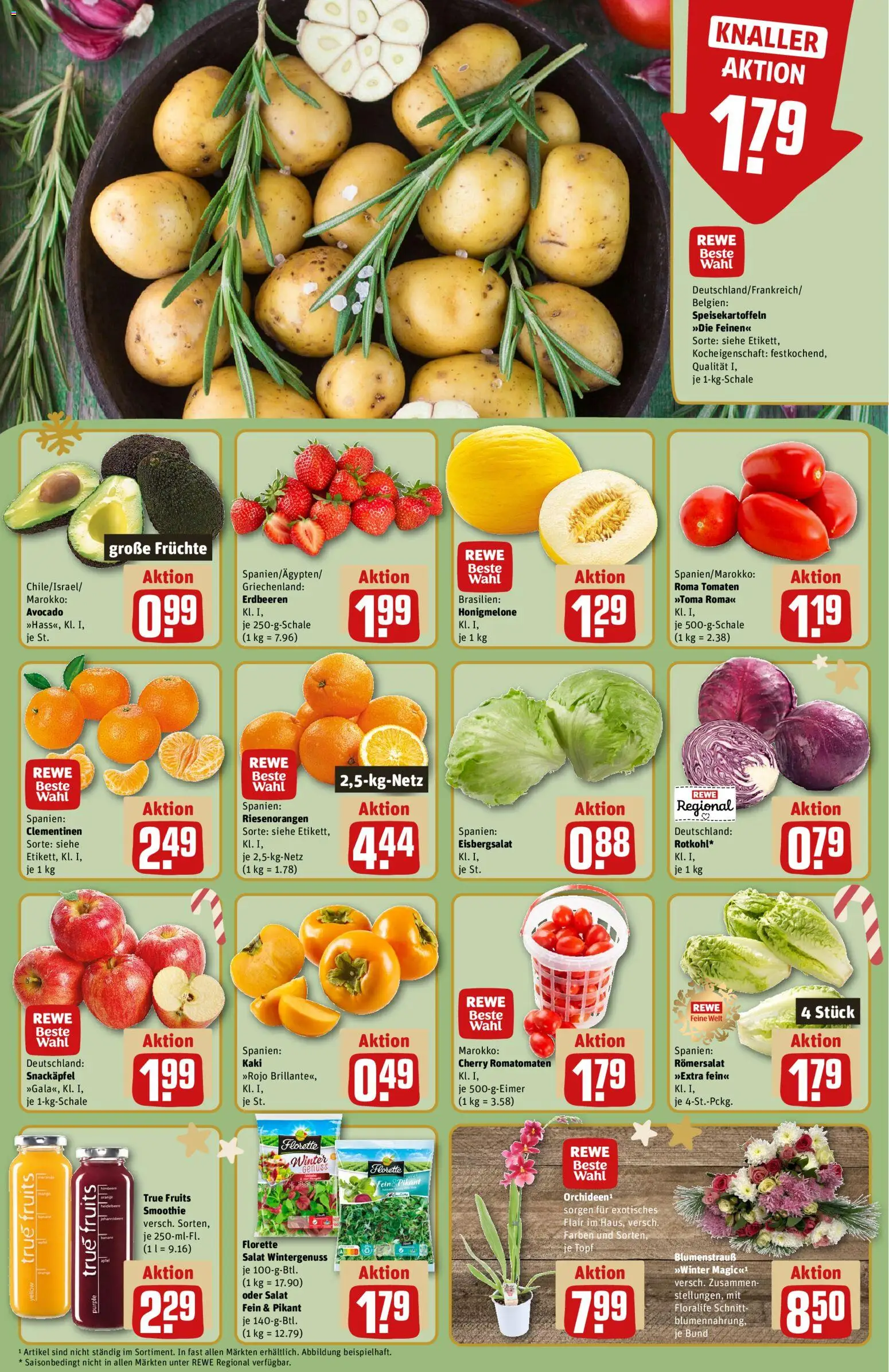 Rewe ihr Kaufpark Prospekt 	 – gültig ab 15.12.2025 | Seite: 4 | Produkte: Eisbergsalat, Honigmelone, Avocado, Kaki