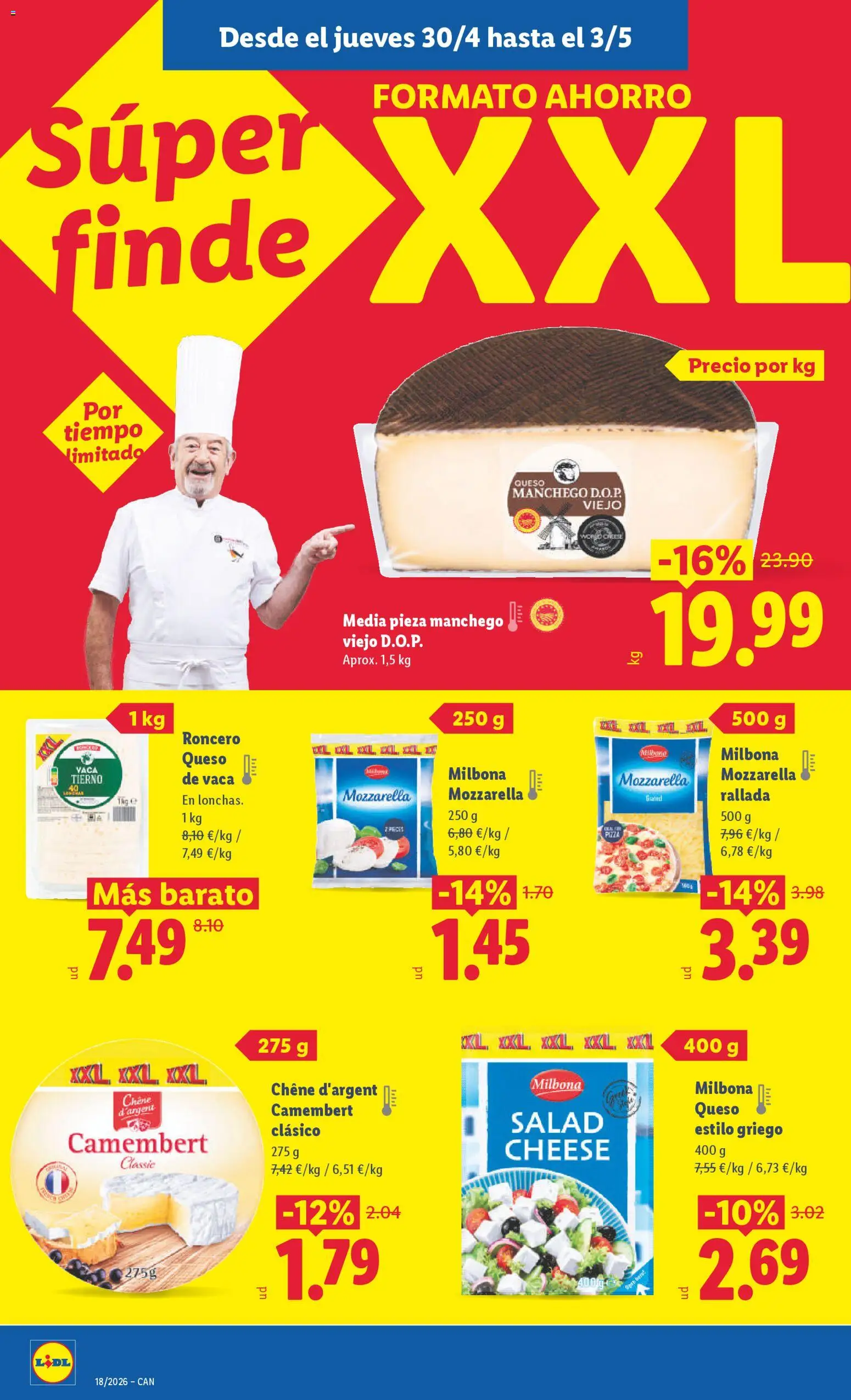 Lidl folleto │ válido desde el 27.04.2026 | Página: 34 | Productos: Μπάρα σαπουνιού, Queso de vaca, Queso, Pizza