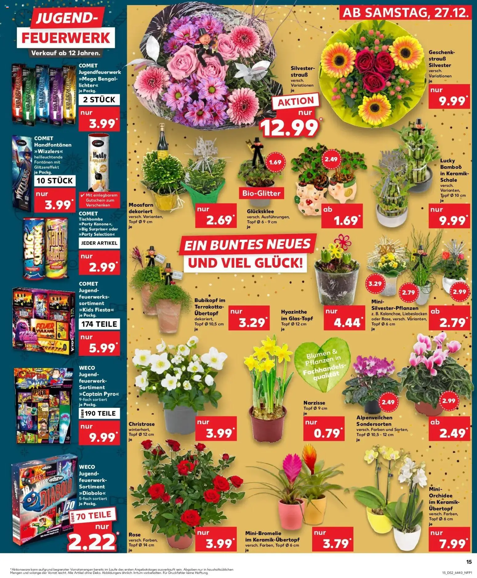 Kaufland prospekt Hannover	 – gültig ab 28.12.2025 | Seite: 15 | Produkte: Orchidee, Blumen