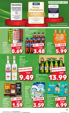 Kaufland DE - DE Folder Köln - Voorbeeld van een folder van Kaufland DE, geldig van 04.12.2025 | Pagina: 55 | Producten: Pepsi, Pampers, Szívsonka, Gel