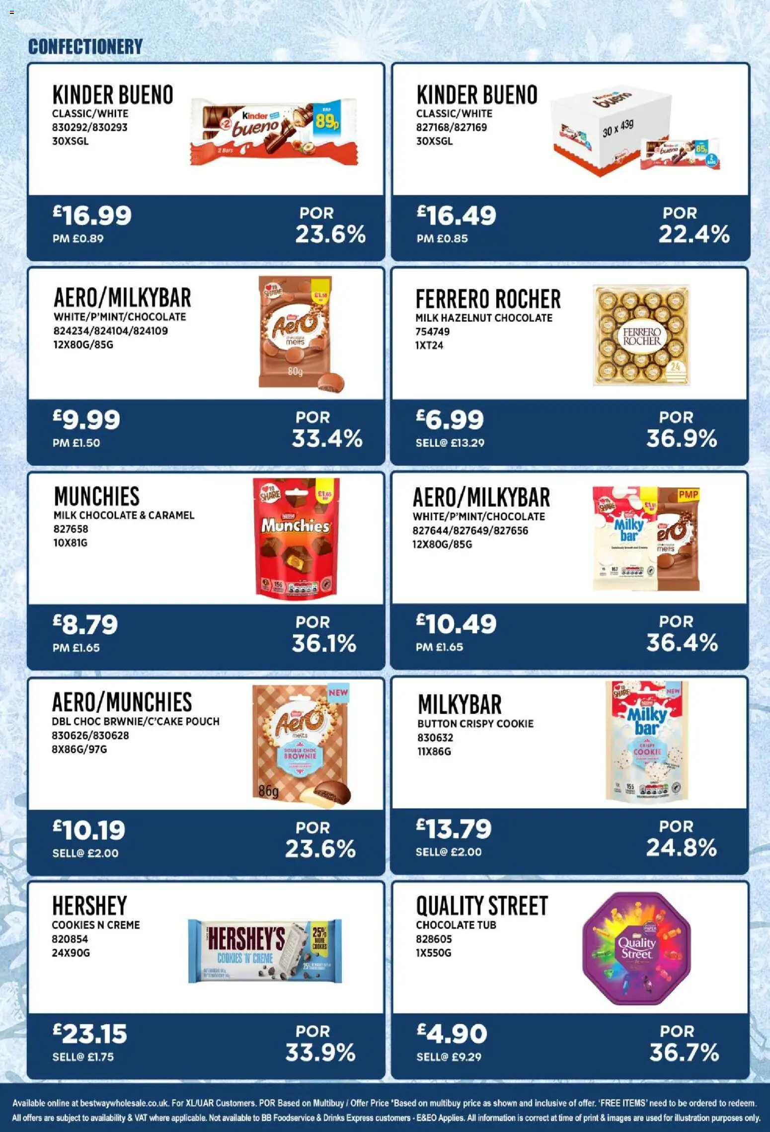 {H1} | Page: 23 | Products: Milk, Chocolate, Cookies, Agrafeuse