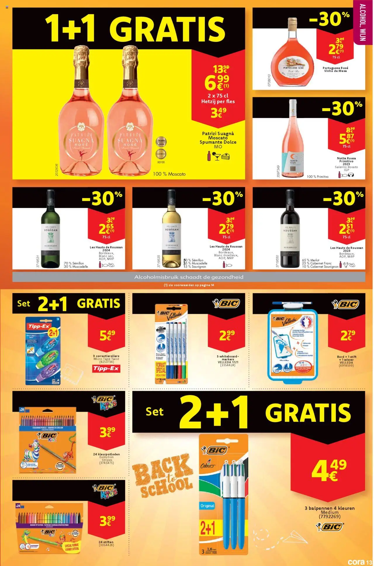  | Pagina: 13 | Producten: Fles, Wijn, Kleurpotloden, Balpennen