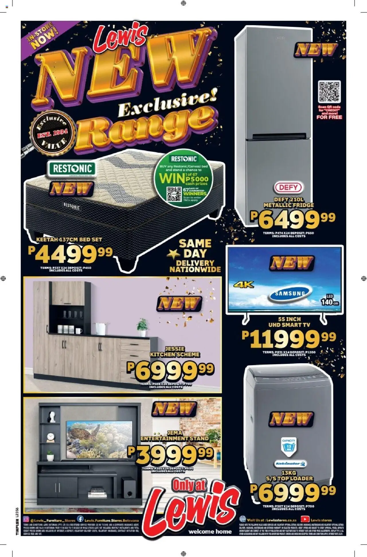 Lewis Stores - Botswana Brochure │ valid from 11.08.2025 | Page: 16 | Products: Bed, TV, Fridge