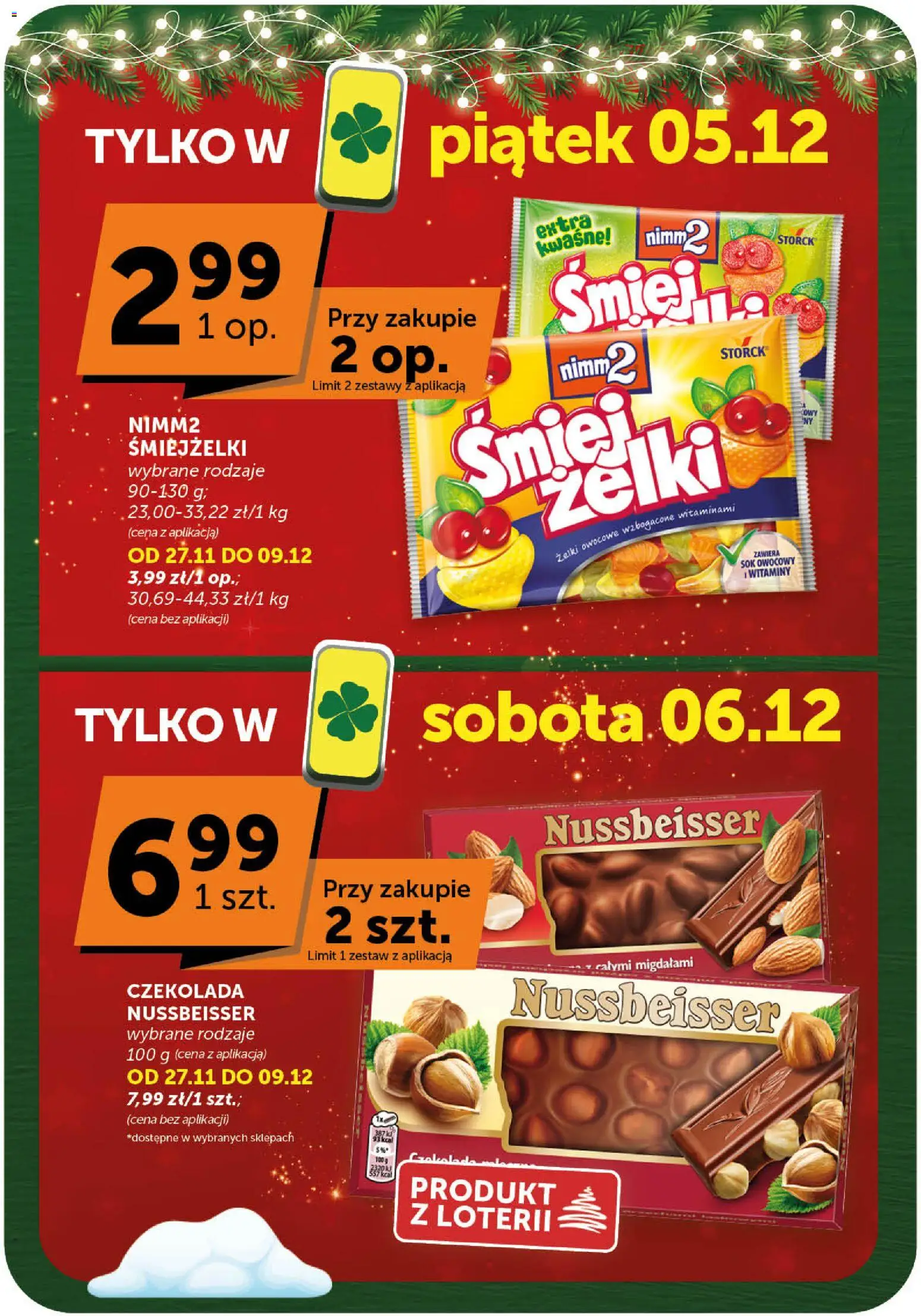 Euro Sklep Gazetka - Minimarket od 27.11.2025 | Strona: 8 | Produkty: Żelki, Czekolada, Sok