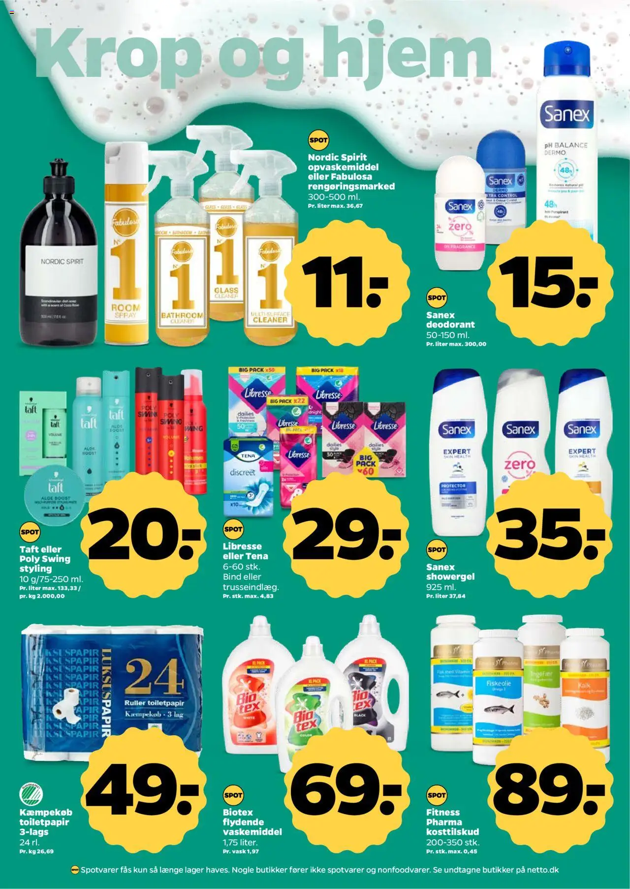 Netto tilbudsavis – gyldig fra 18.10.2025 | Side: 26 | Produkter: Ingefær, Deodorant, Opvaskemiddel, Toilet