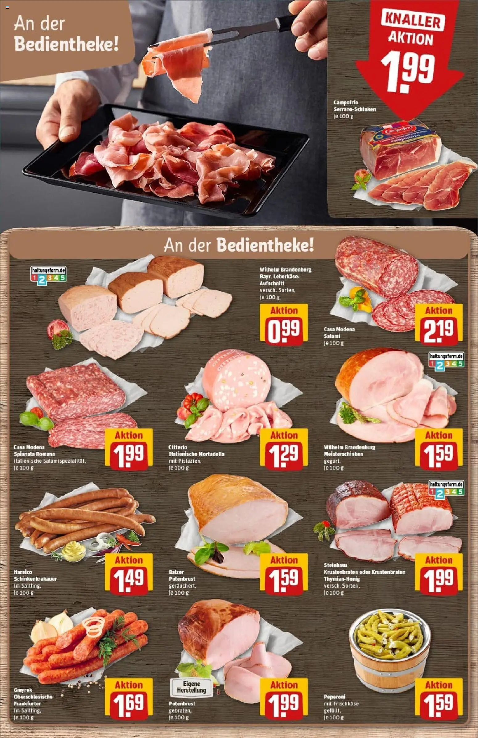 Rewe prospekt Braunschweig	 – gültig ab 26.10.2025 | Seite: 14 | Produkte: Krustenbraten, Salami, Frischkase, Leberkase