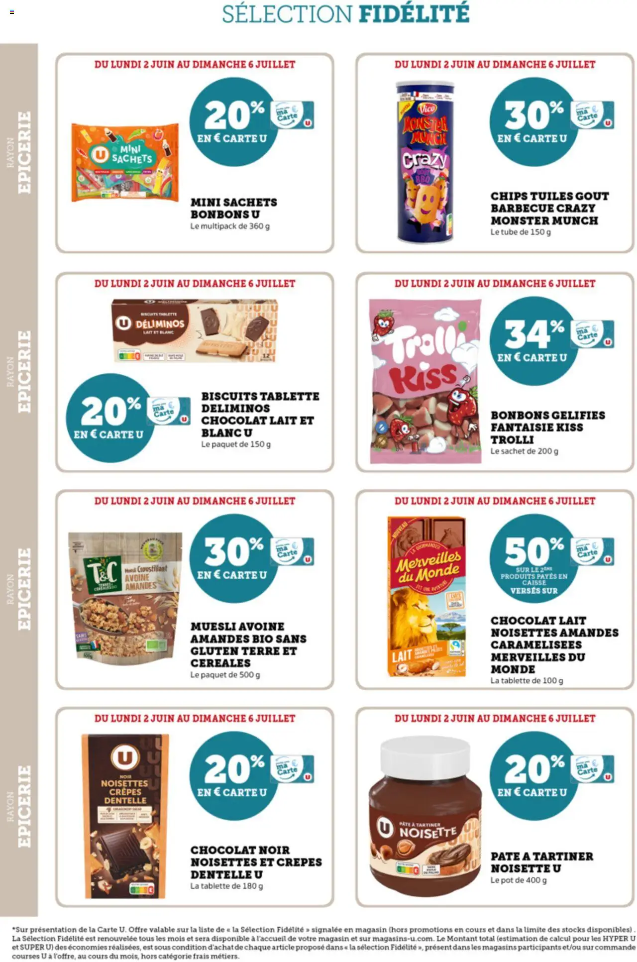  | Page: 18 | Produits: Tablette, Lait, Bonbons, Biscuits
