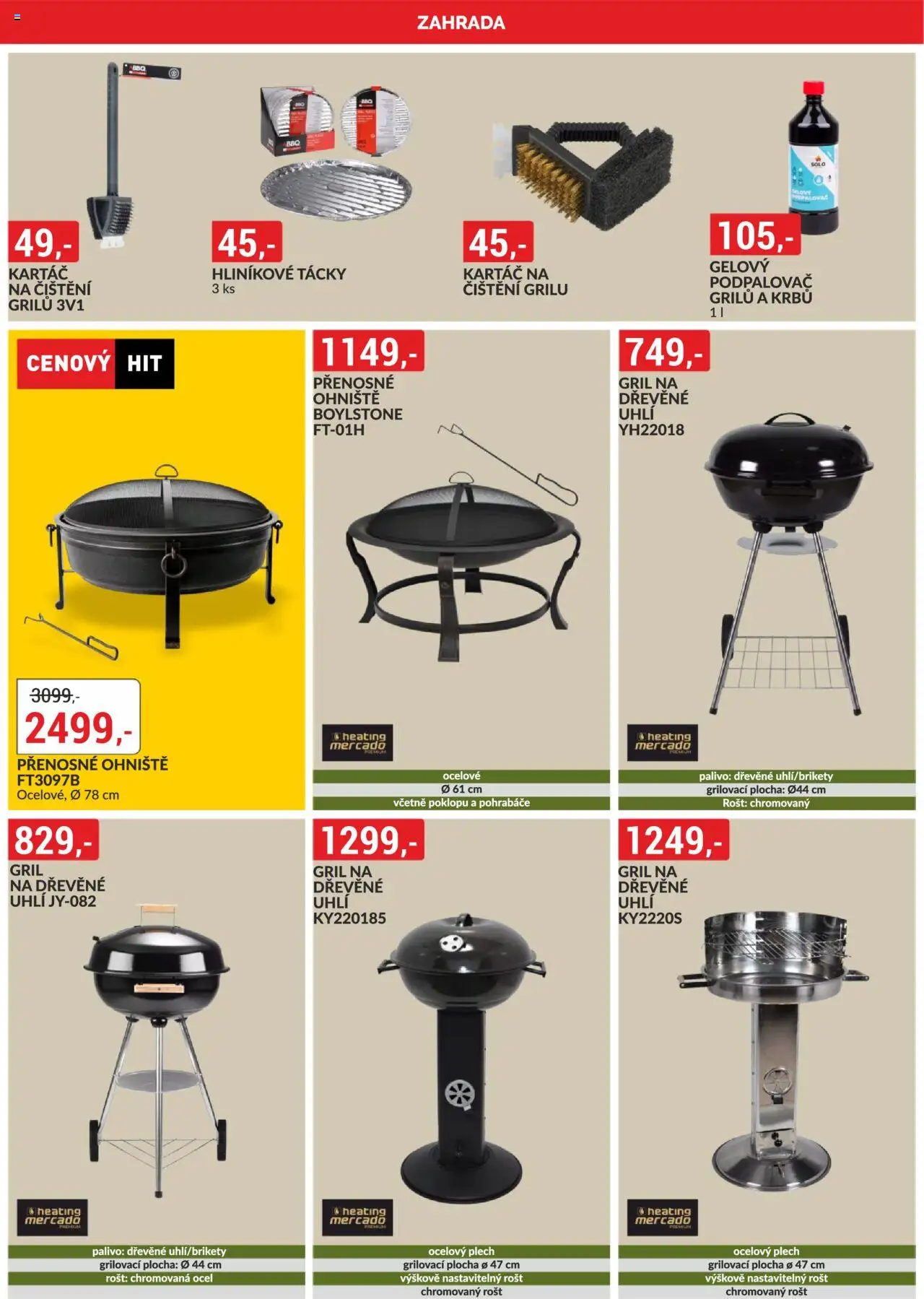 BAUMAX leták od 01.06.2025 | Strana: 4 | Produkty: Zahrada, Dřevěné uhlí, Přenosné ohniště, Rošt
