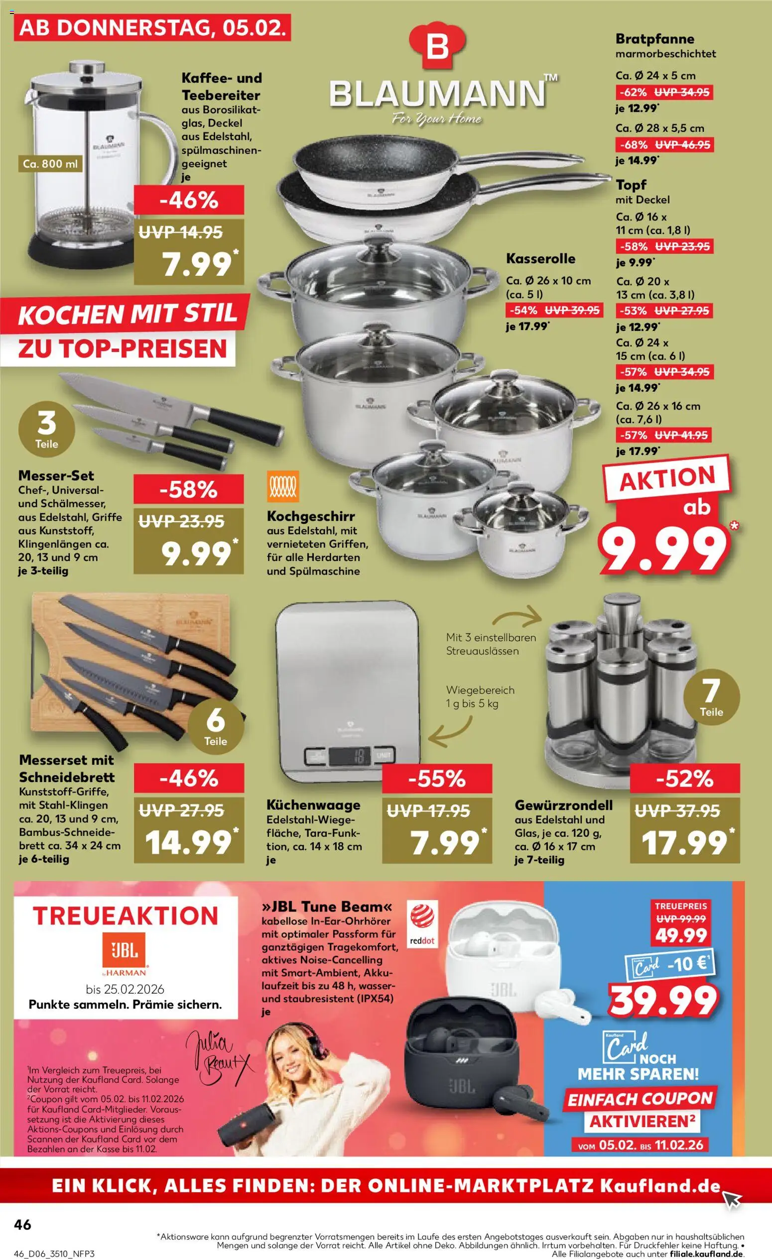 Kaufland prospekt Zeitz	 – gültig ab 05.02.2026 | Seite: 46 | Produkte: Kaffee, Wasser