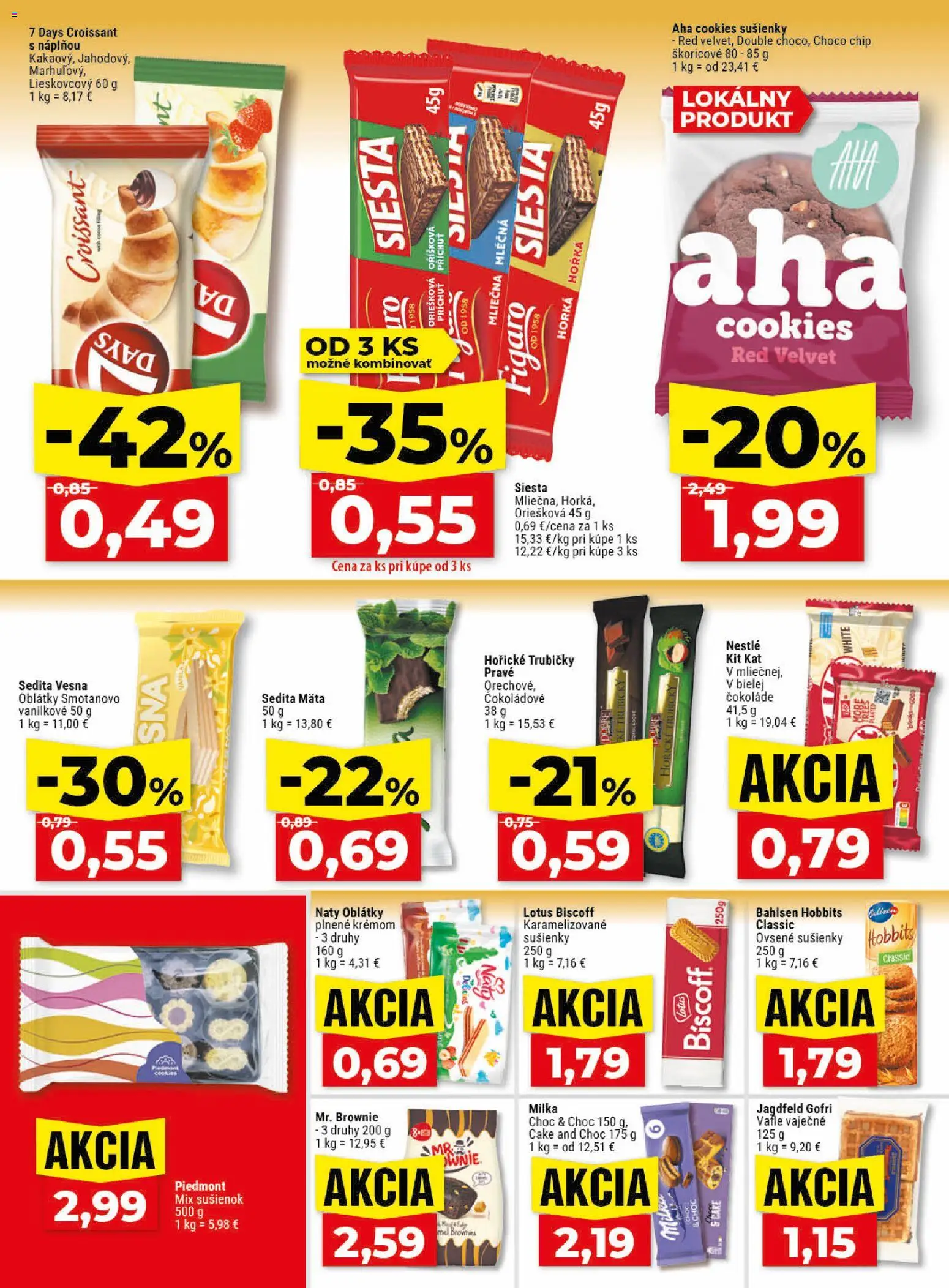 Nové Klas akcie – leták je platný od 27.04.2026 | Strana: 19 | Produkty: Croissant, Milka