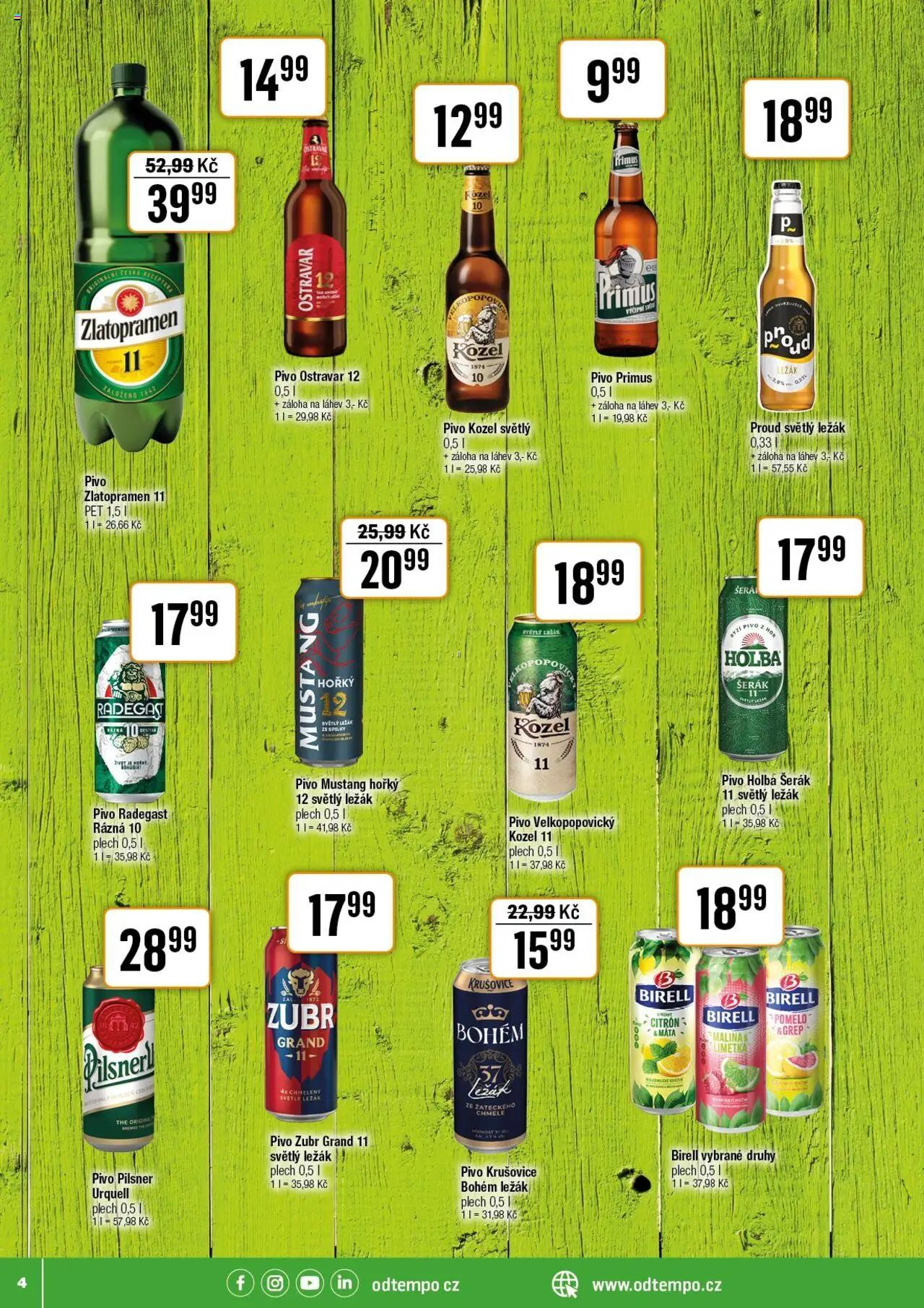 Tempo leták od 13.08.2025 | Strana: 5 | Produkty: Pomelo, Kozel 11, Citron, Láhev
