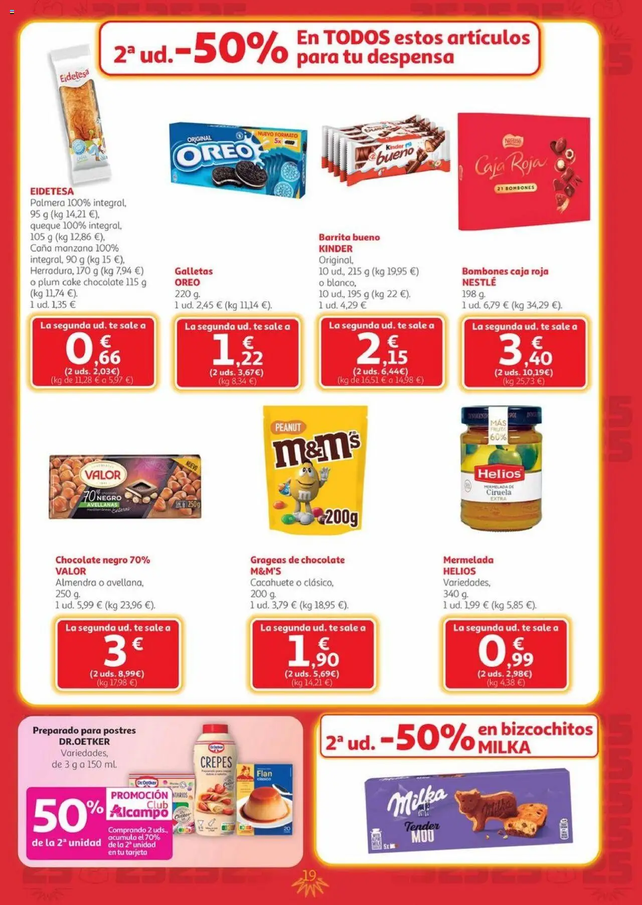 Alcampo - Canarias │ válido desde el 25.09.2025 | Página: 19 | Productos: Chocolate, Manzana, Galletas, Caja
