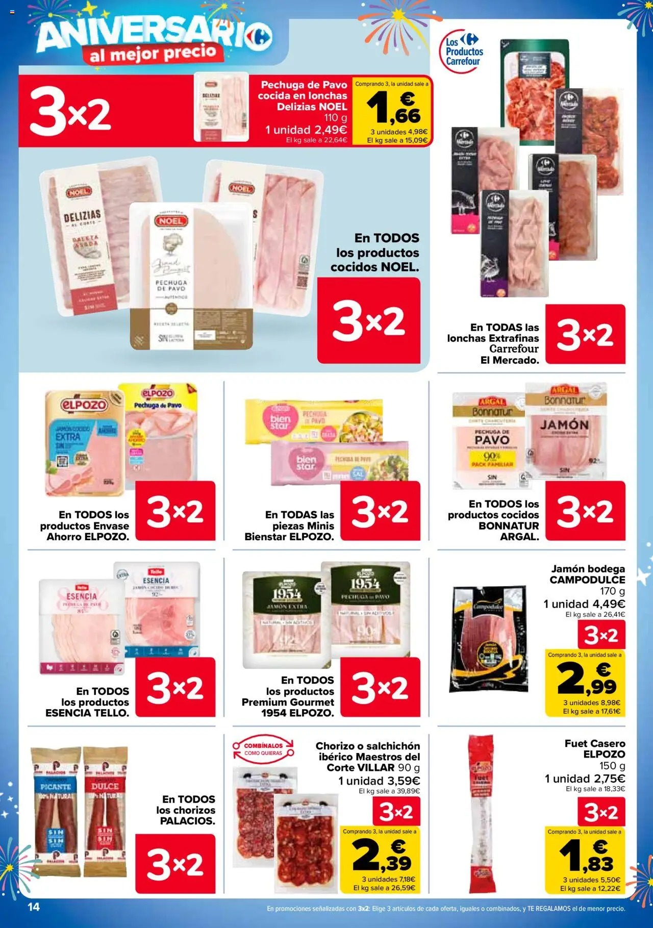 Carrefour folleto │ válido desde el 25.09.2025 | Página: 14 | Productos: Jamón, Té