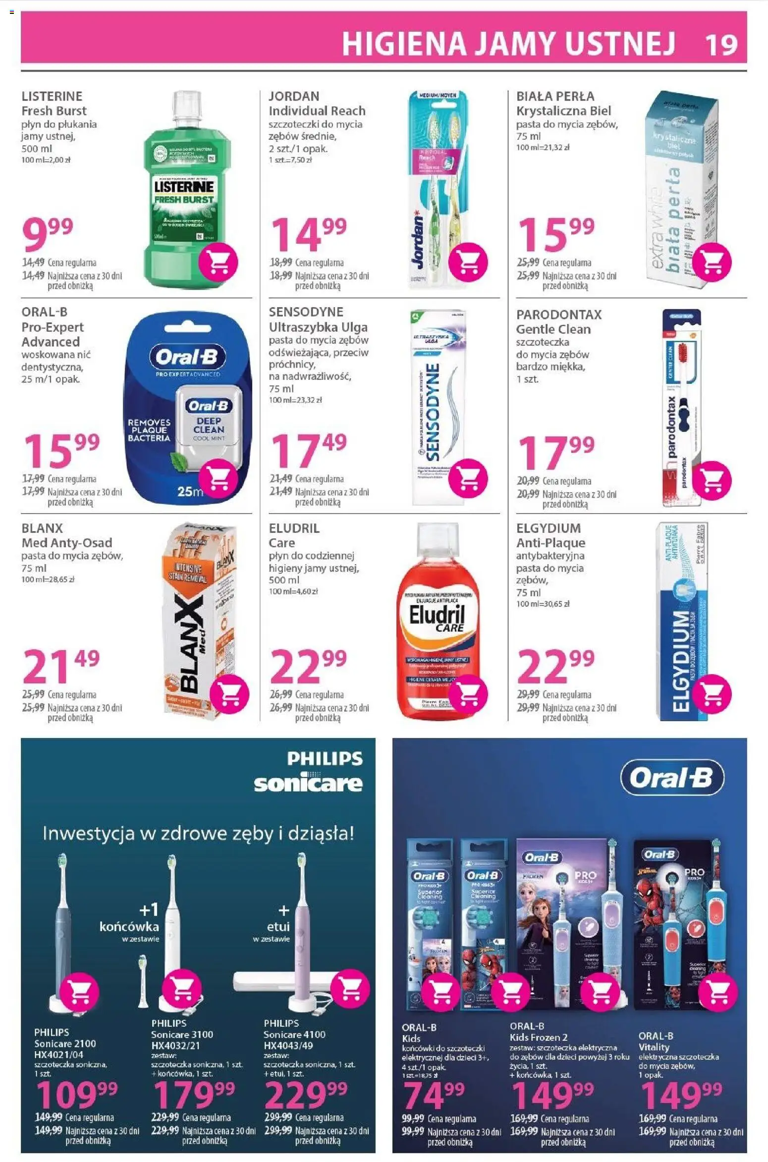 Hebe gazetka od 19.03.2026 | Strona: 19 | Produkty: Szczoteczka elektryczna, Szczoteczka elektryczna do zębów