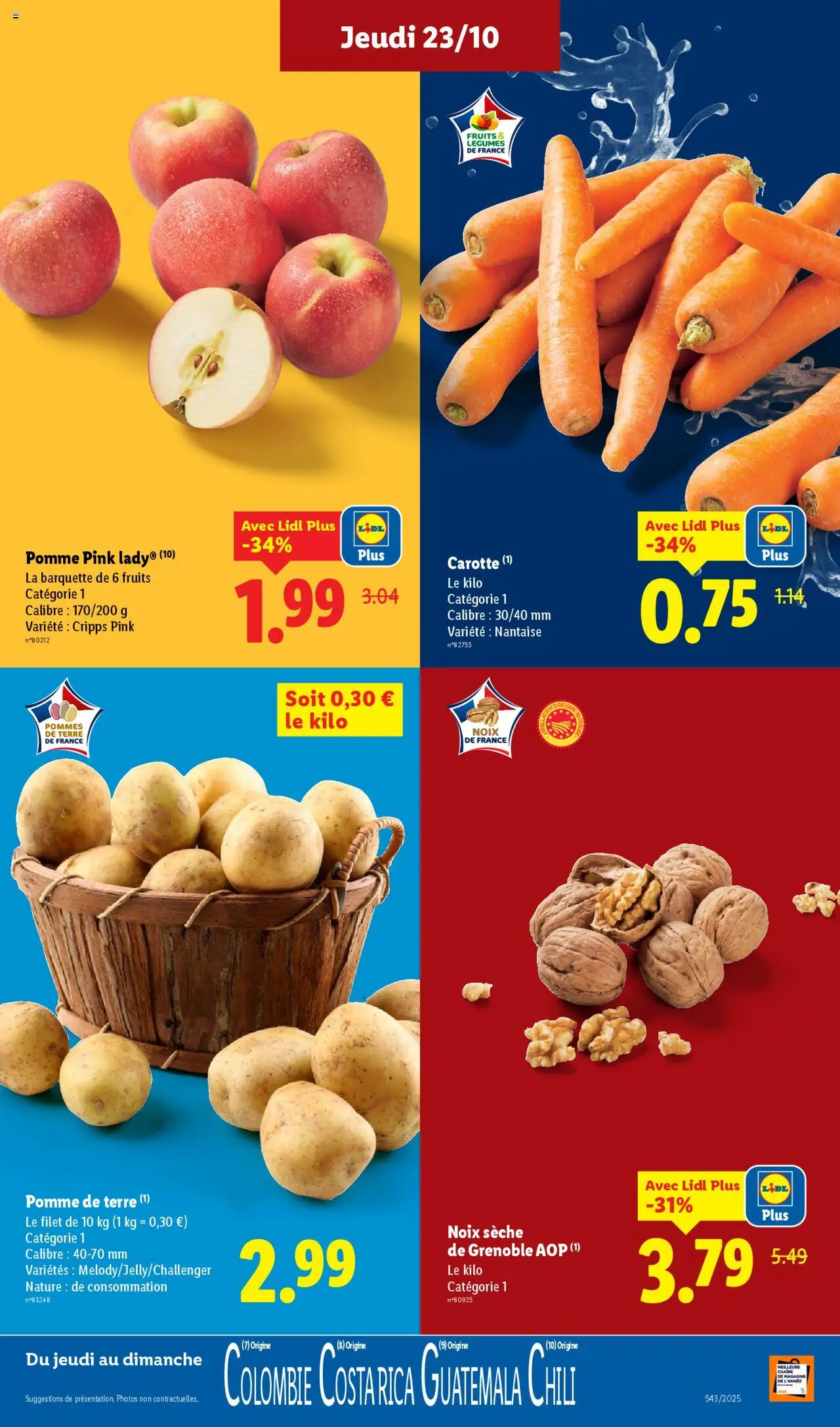 {H1} | Page: 3 | Produits: Pomme, Pomme de terre, Pommes, Carotte