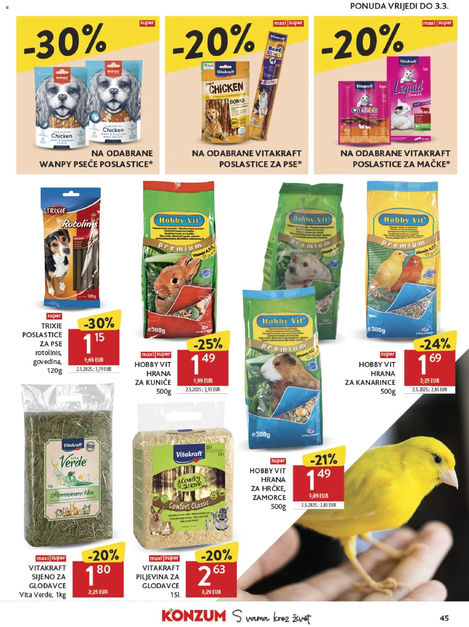Konzum HR akciós ujság - amely érvényes a következő dátumtól: 18.02.2026 | Oldal: 45