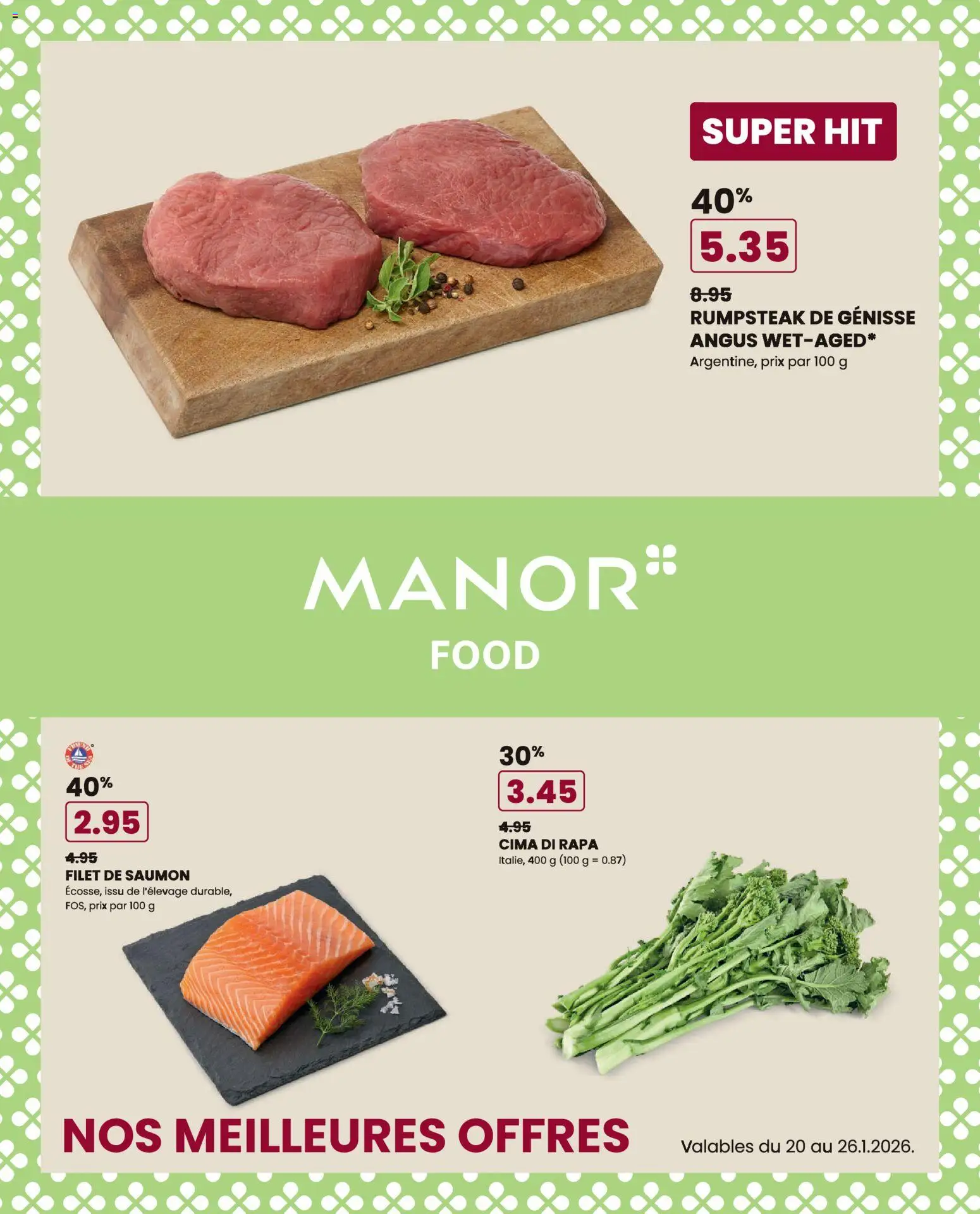 Manor Aktionen FR – gültig ab 20.01.2026 | Seite: 1