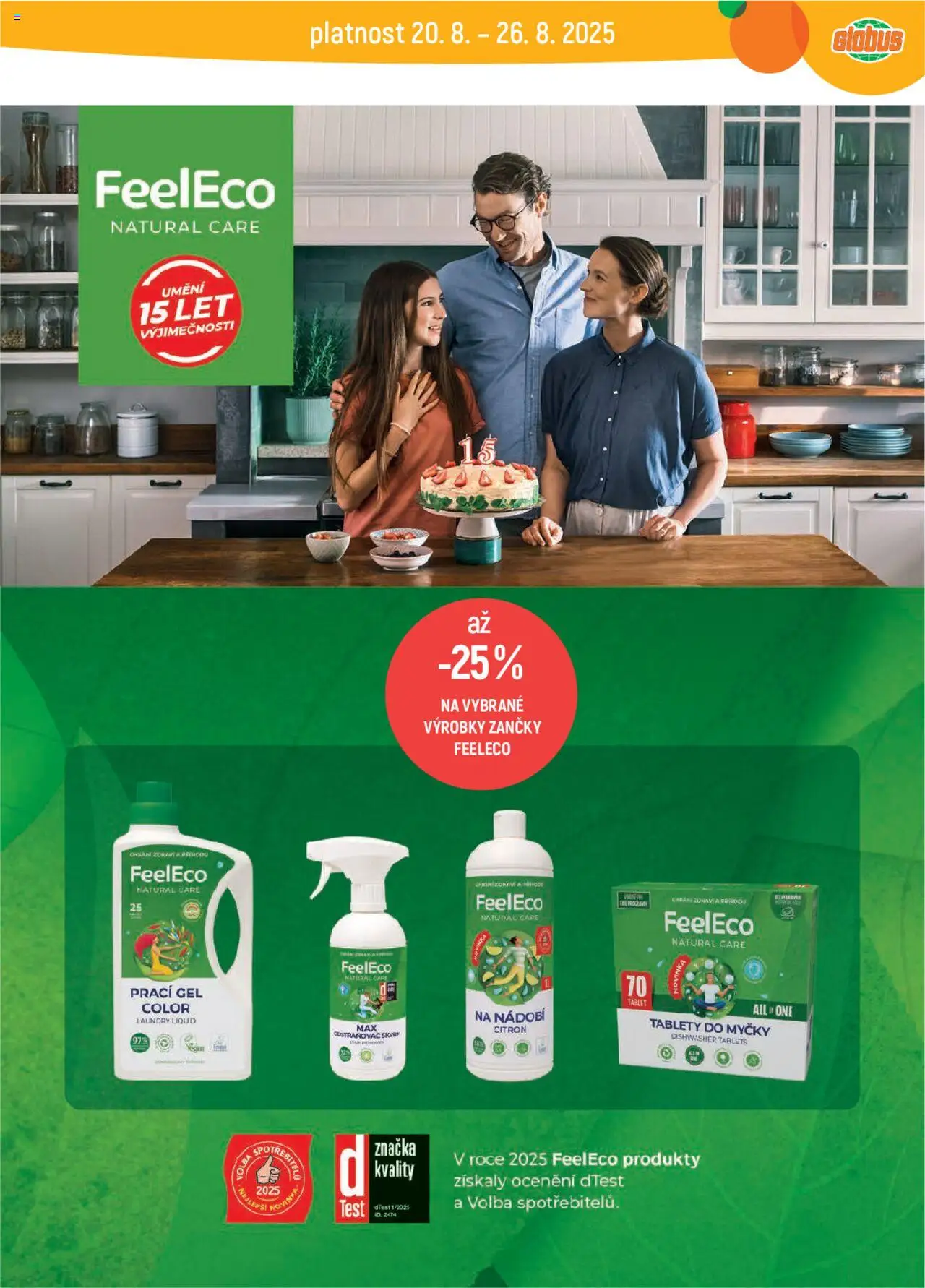 Globus leták od 20.08.2025 | Strana: 33 | Produkty: Tablety do myčky, Globus, Test, Nádobí