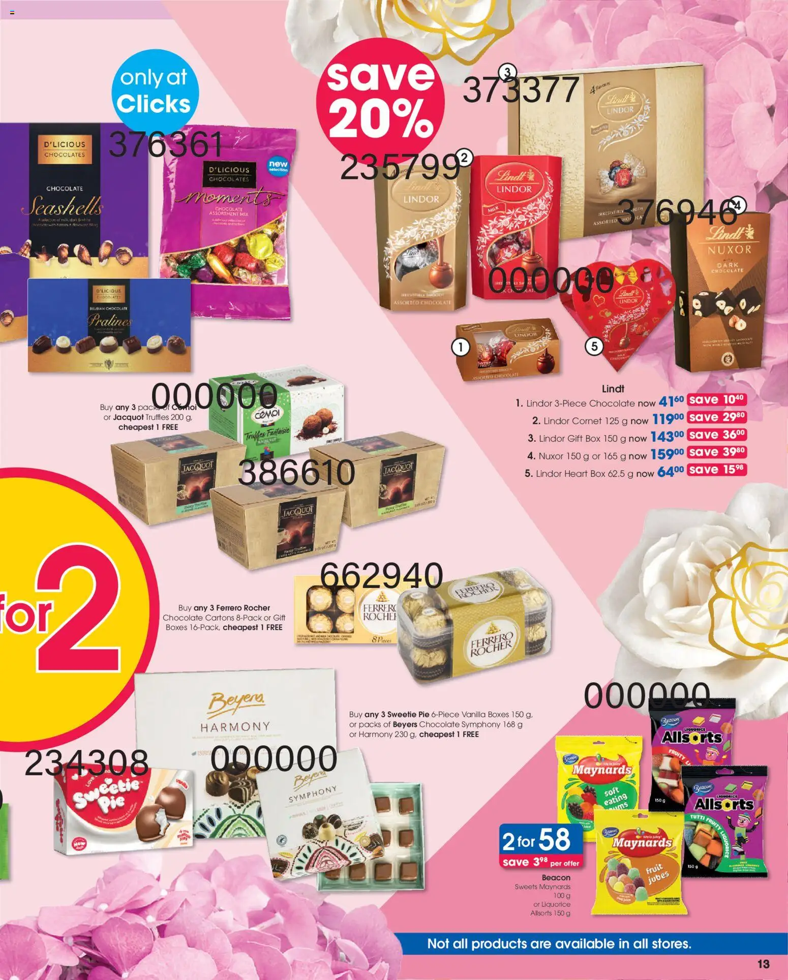 New Clicks catalogue – valid from 23.04.2026 | Page: 13 | Products: Box, Milk, Chocolate, Fruit