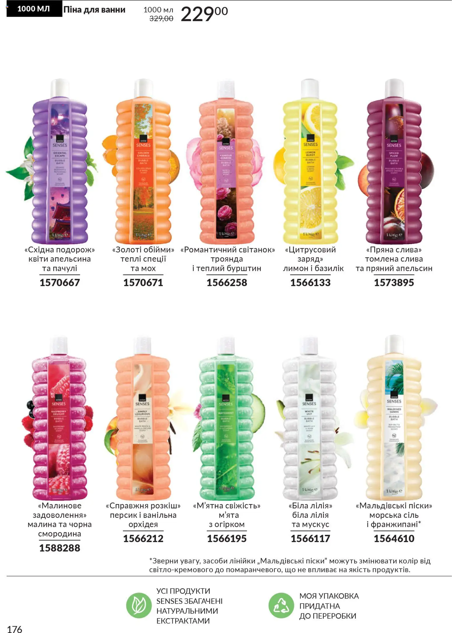 AVON Kаталог - дійснийкції з 01.01.2026 | Сторінка: 176 | Товари: Лимон, Персик, Малина, Базилік